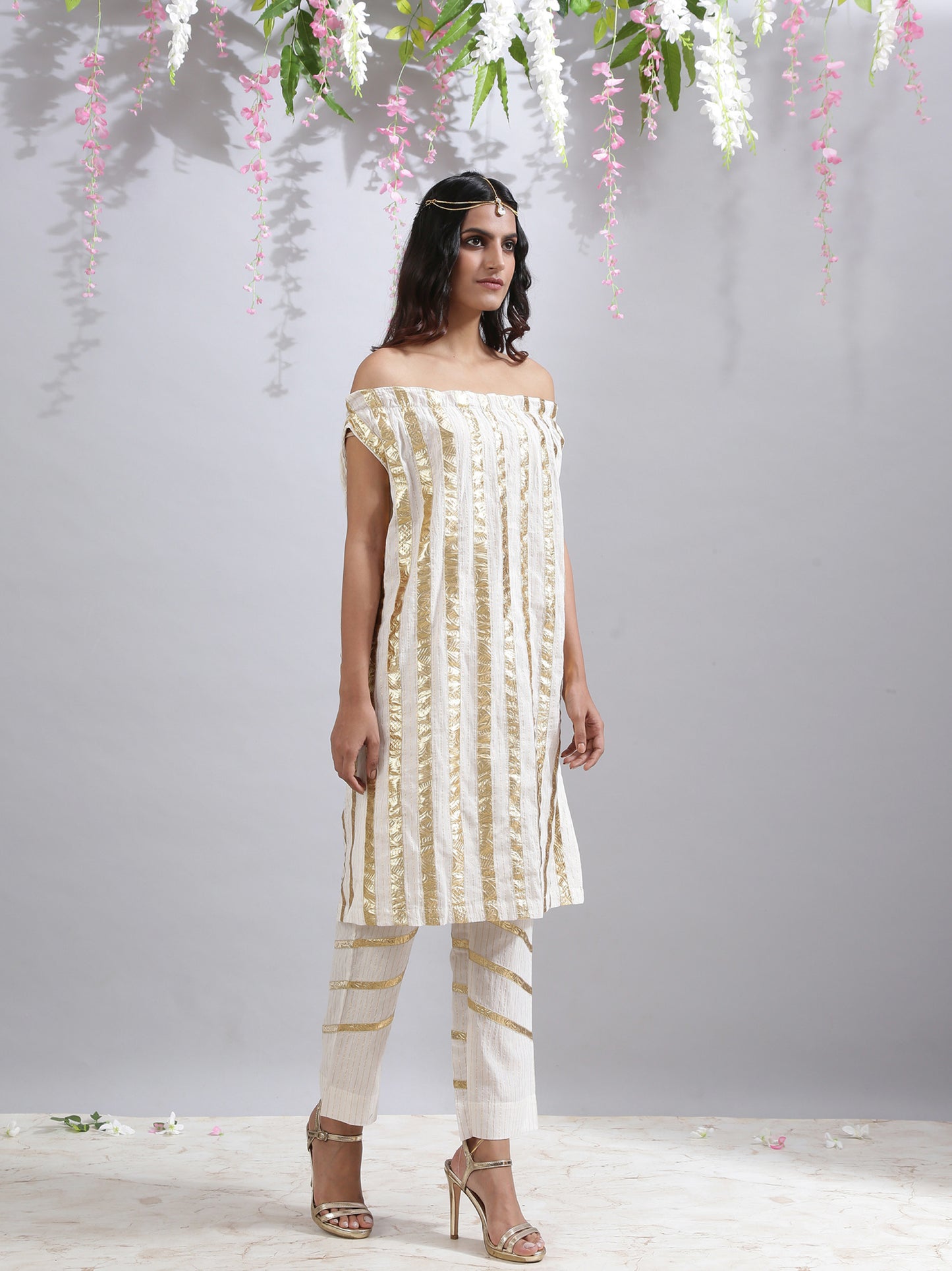 Priyanka Yadav in Vera Ivory Set