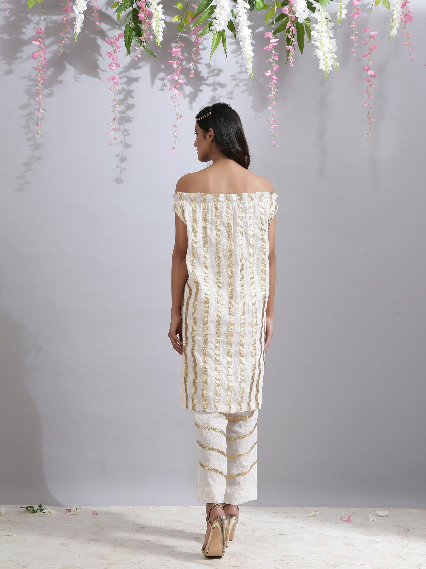 Priyanka Yadav in Vera Ivory Set