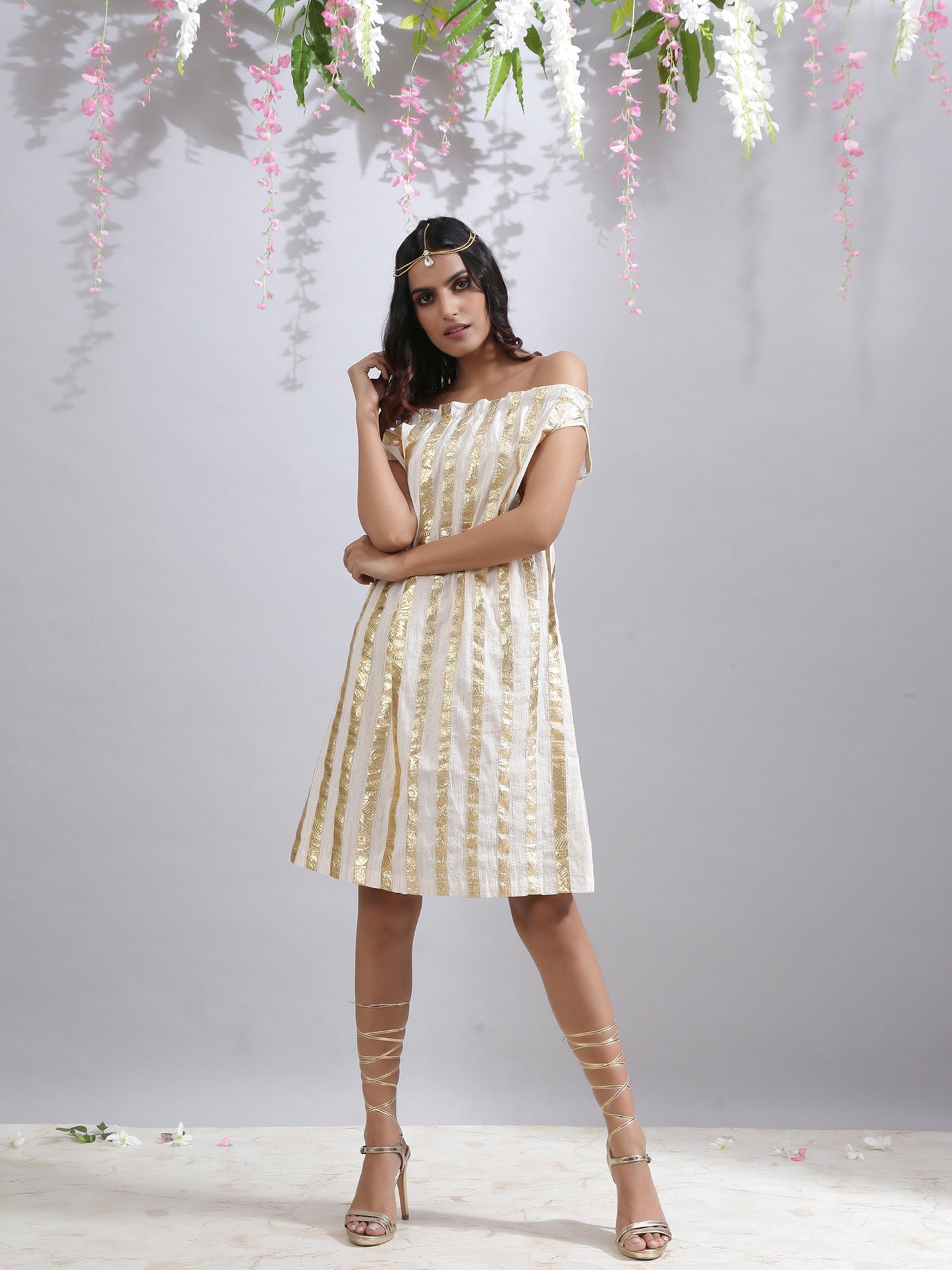 Priyanka Yadav in Vera Ivory Set