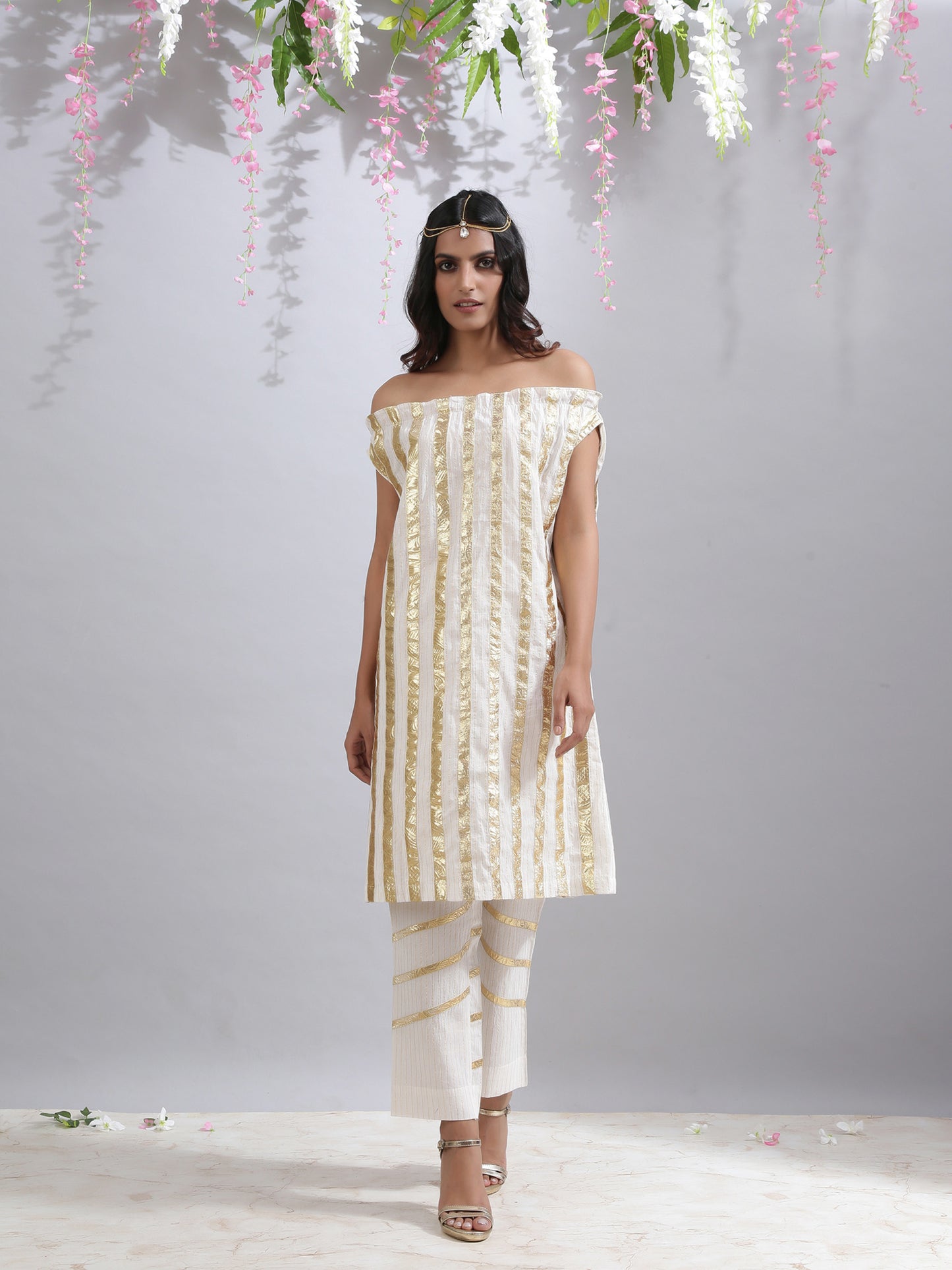 Priyanka Yadav in Vera Ivory Set