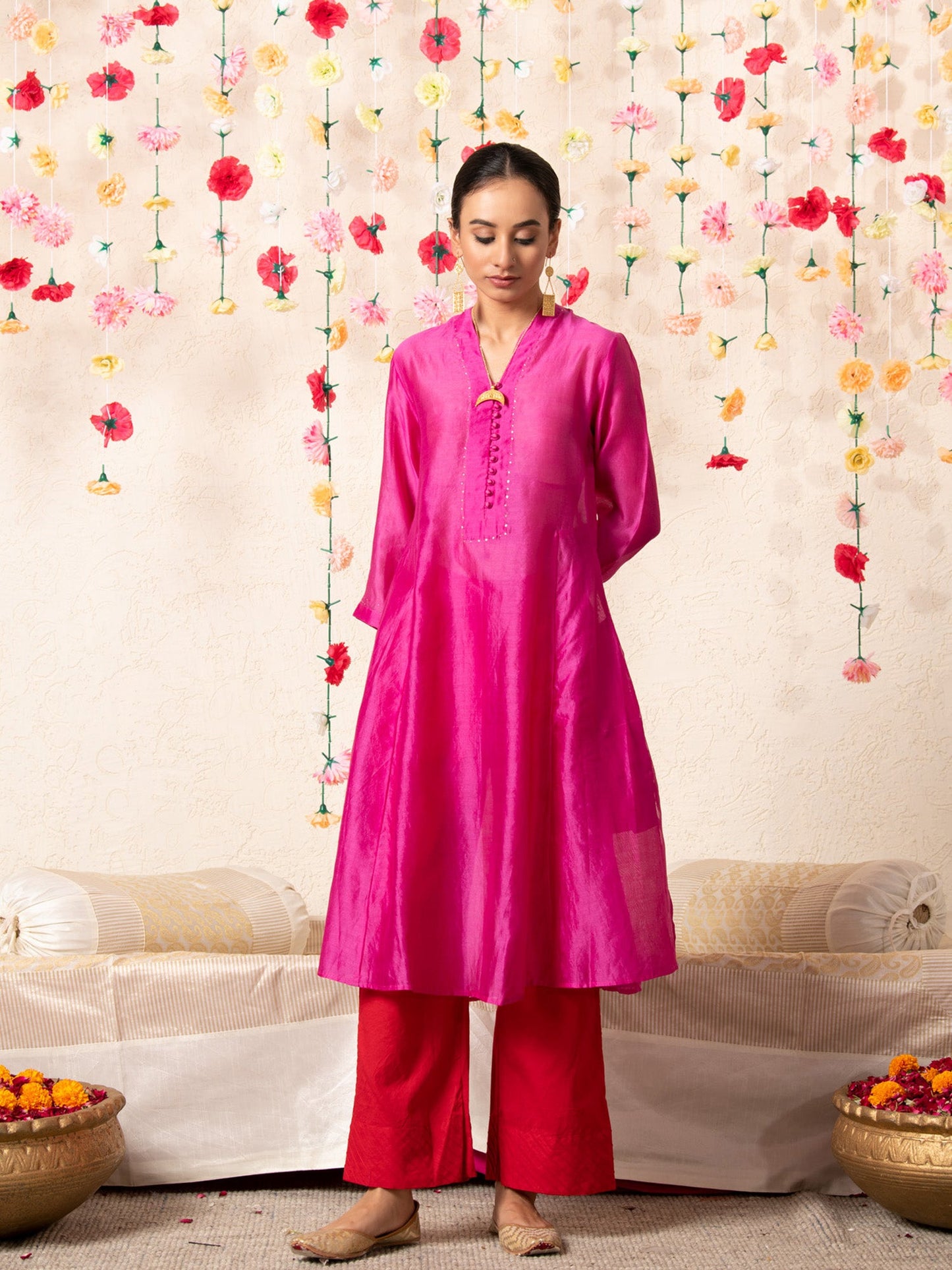Sitara Classic Kurta Set Magenta