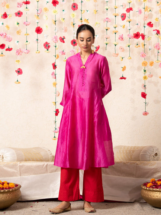 Sitara Classic Kurta Set Magenta
