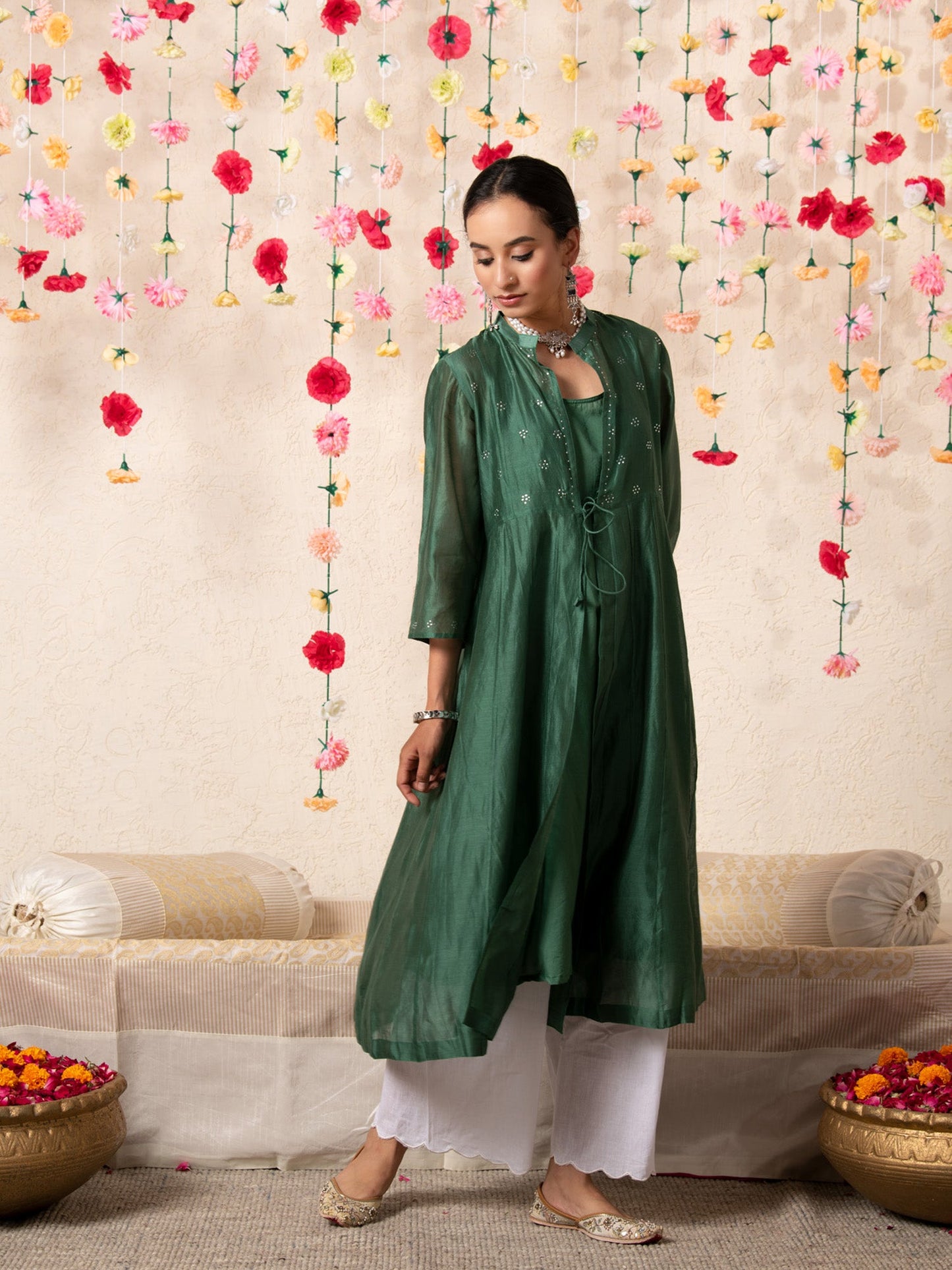 Sitara Emerald Overlay Set