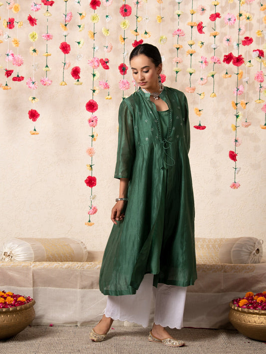 Sitara Emerald Overlay Set
