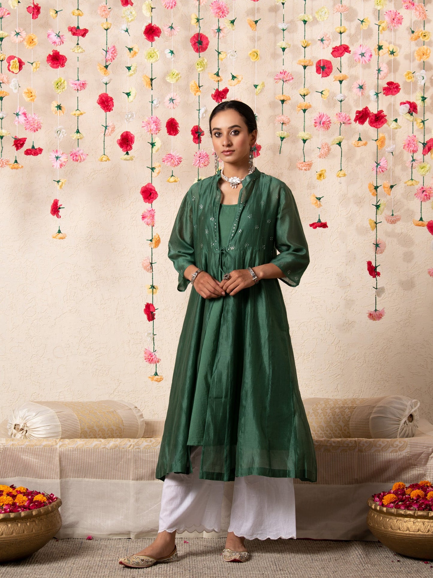 Sitara Emerald Overlay Set
