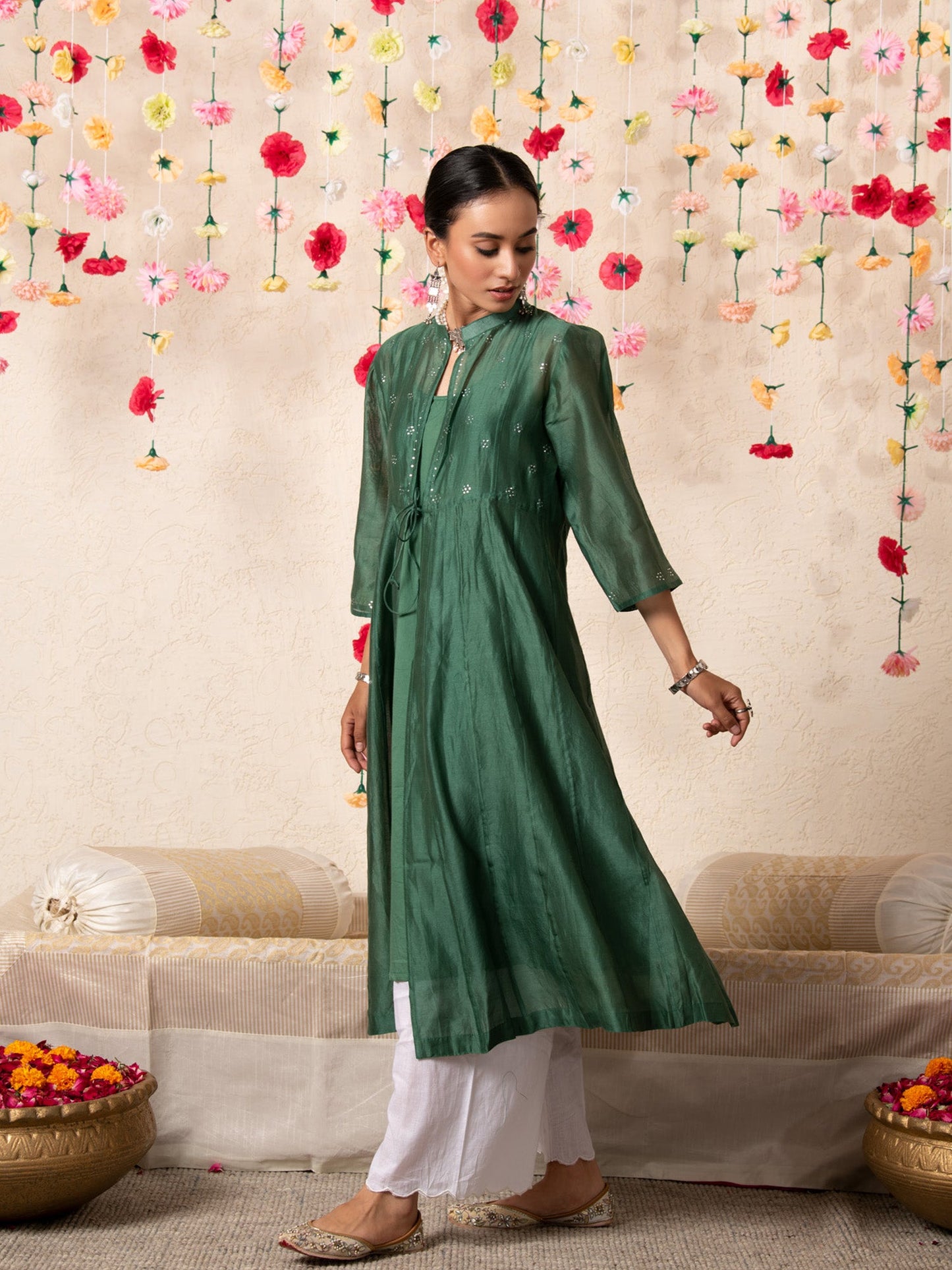 Sitara Emerald Overlay Set