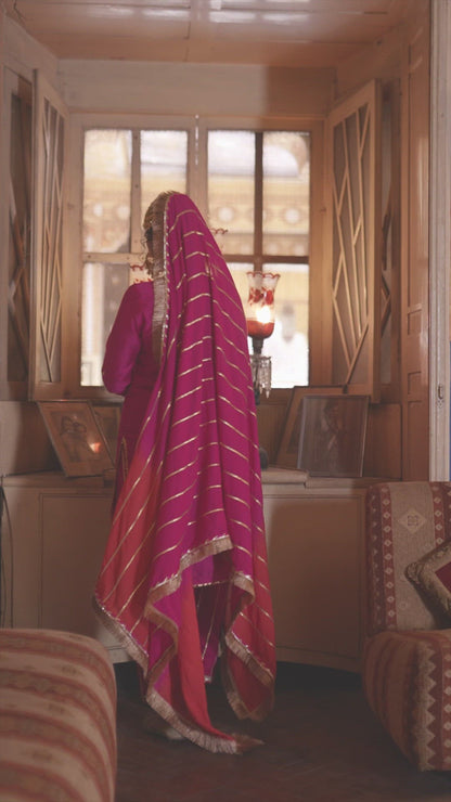 Hanna Khan in Chanderi Silk Kurta Salwar Set