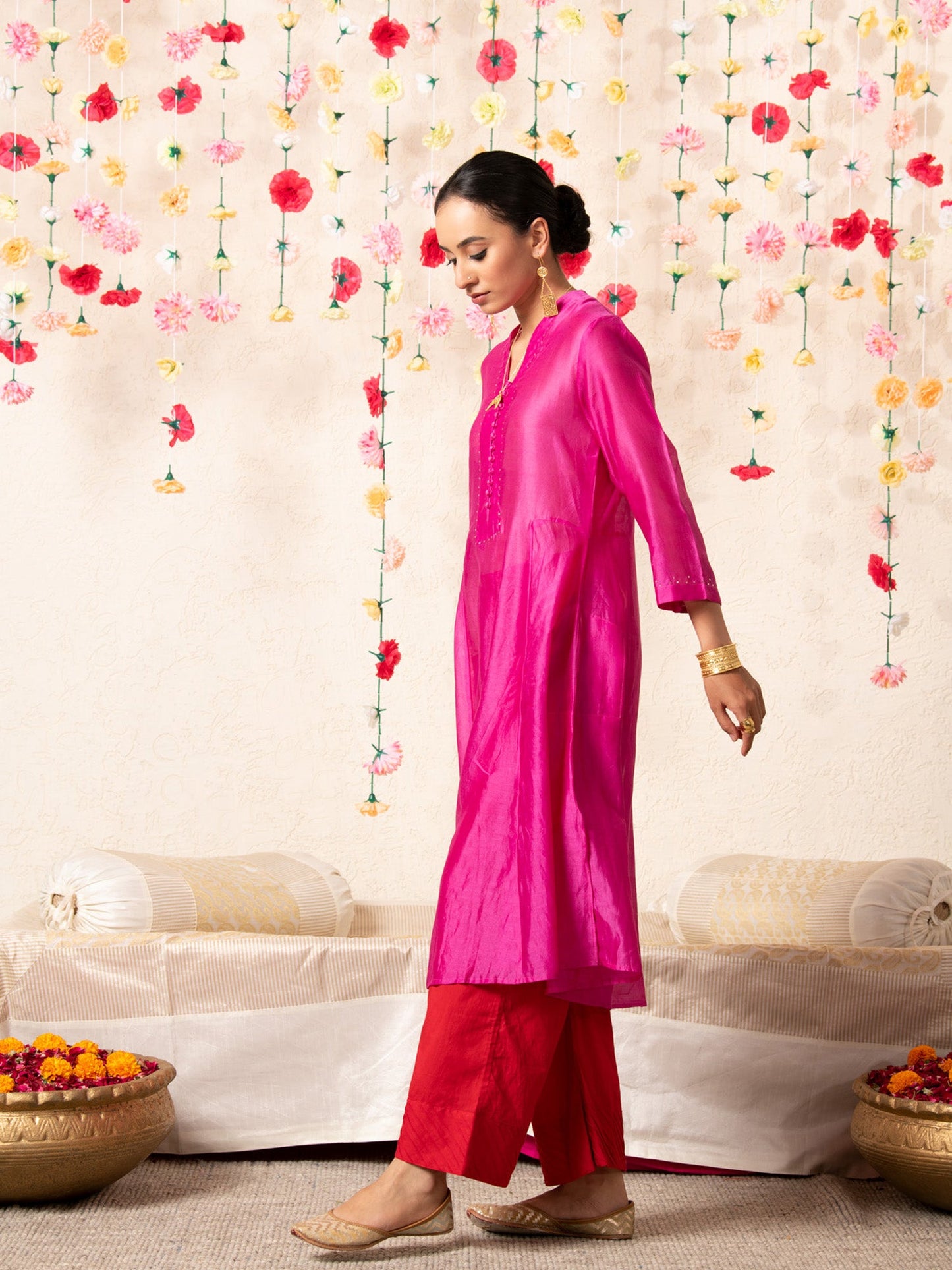 Sitara Classic Kurta Set Magenta