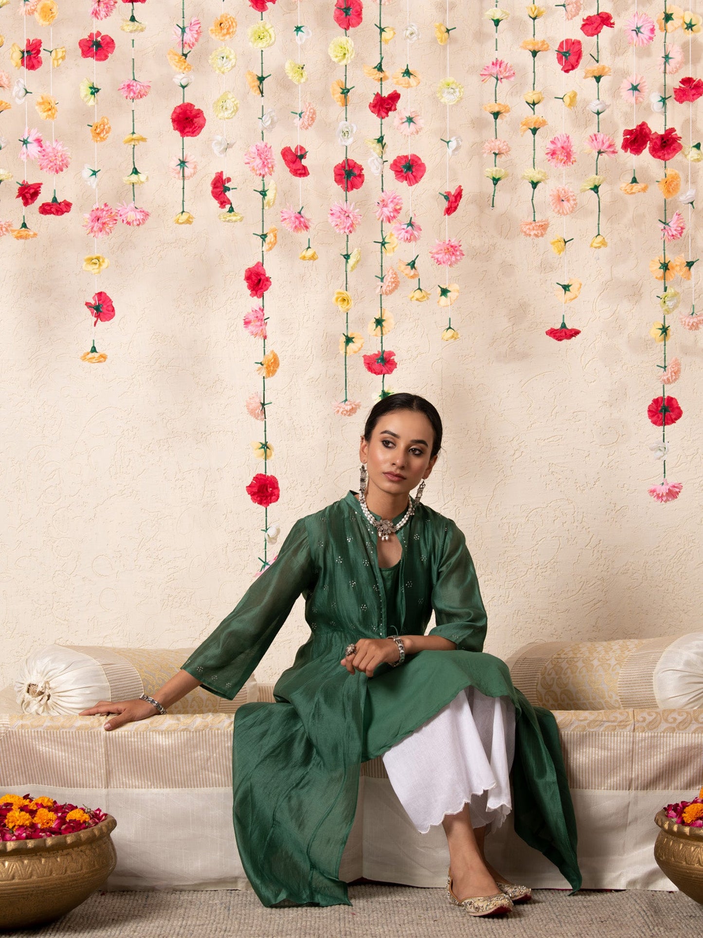 Sitara Emerald Overlay Set