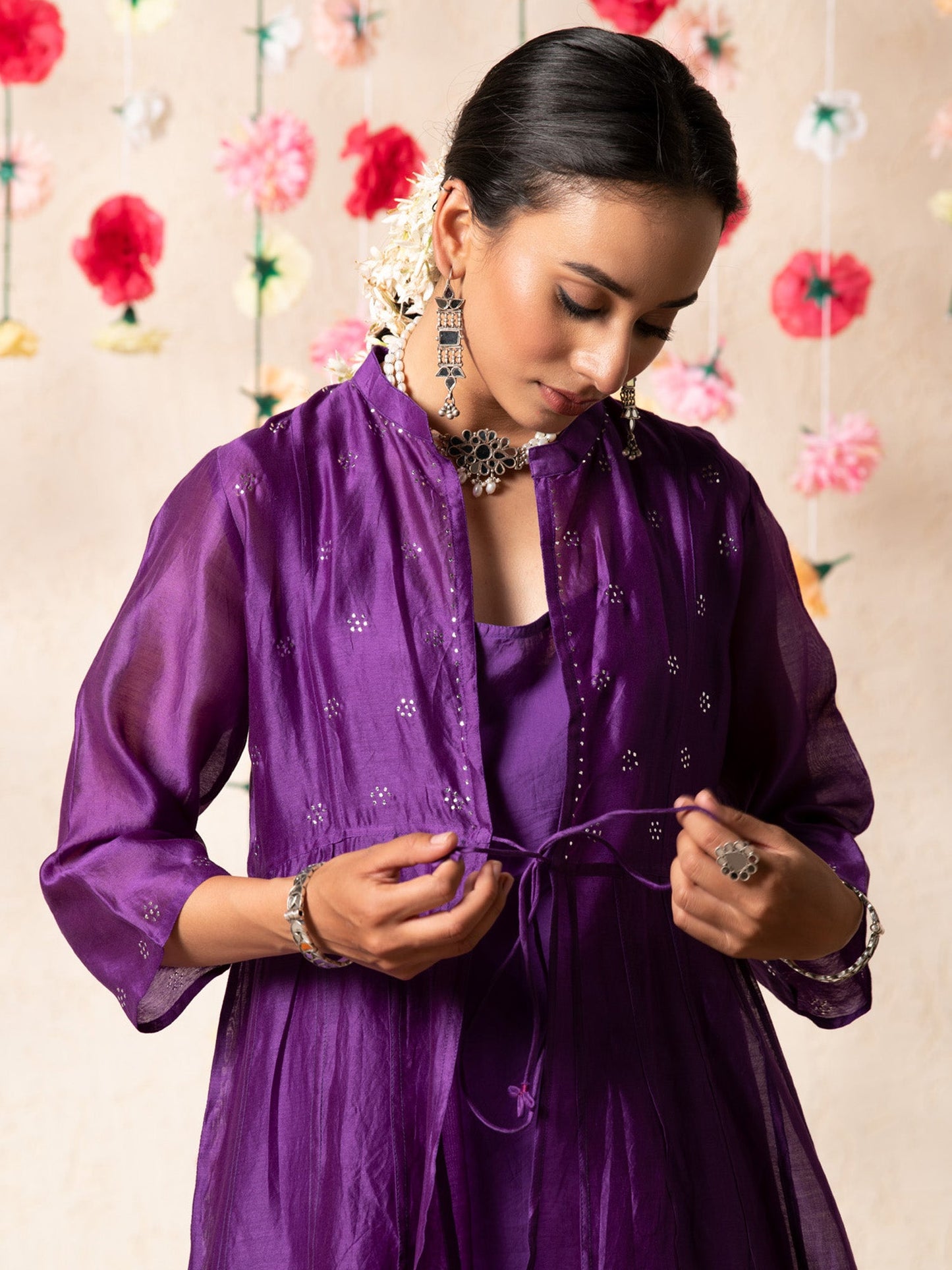 Sitara Periwinkle Overlay Set