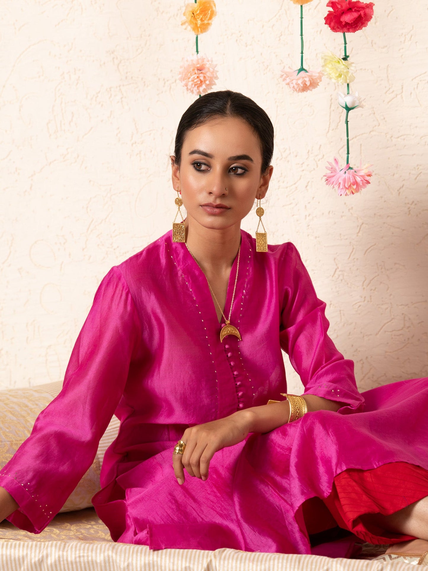 Sitara Classic Kurta Set Magenta