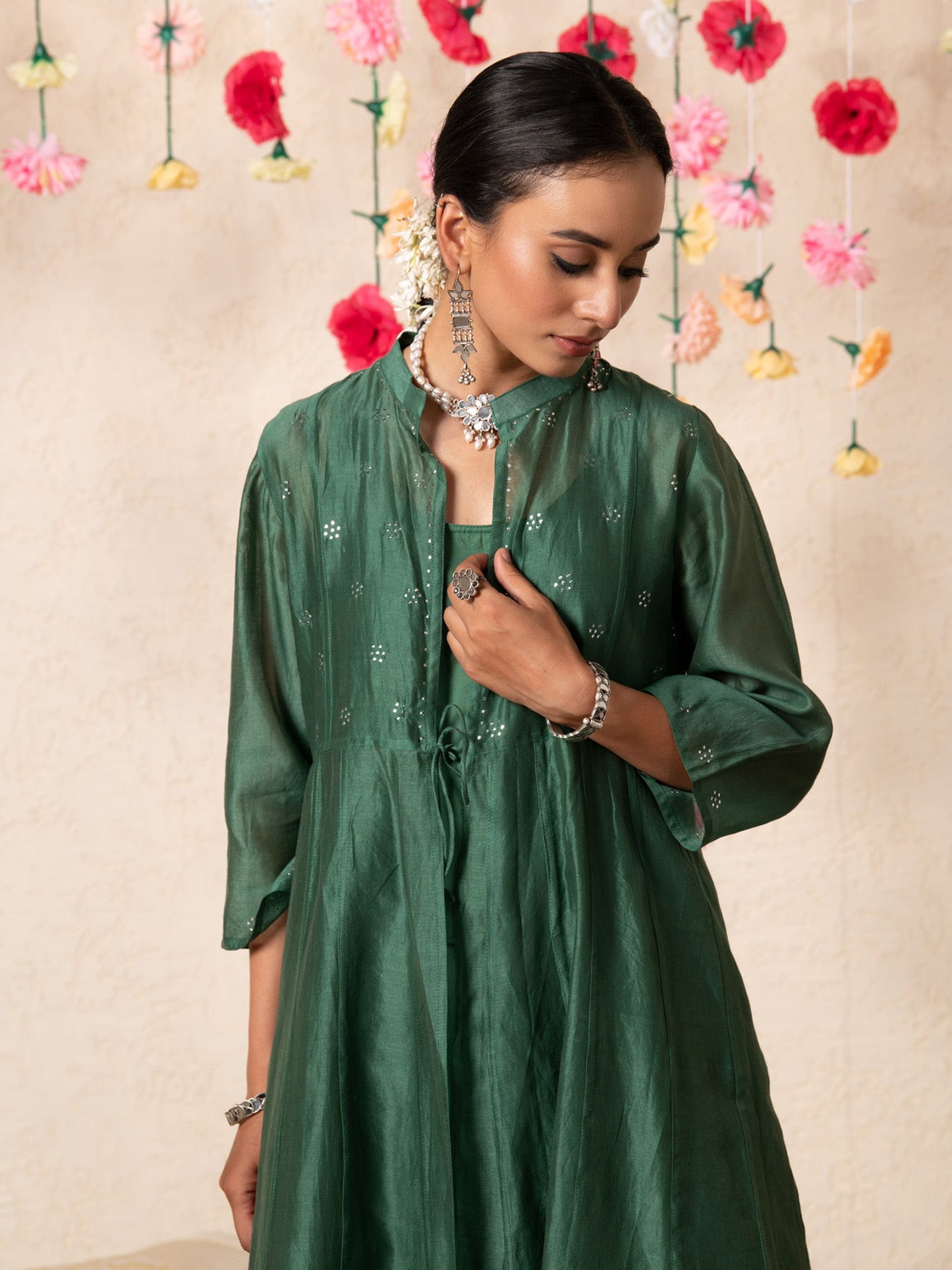 Sitara Emerald Overlay Set