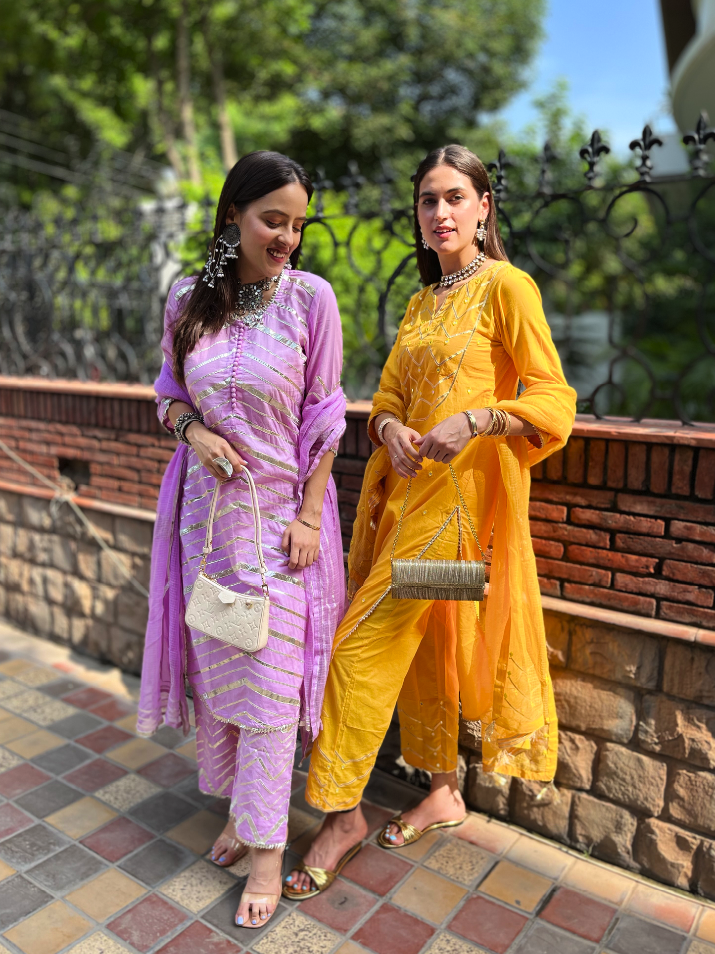 Noor Haldi Gota Mirror Work Set RTS