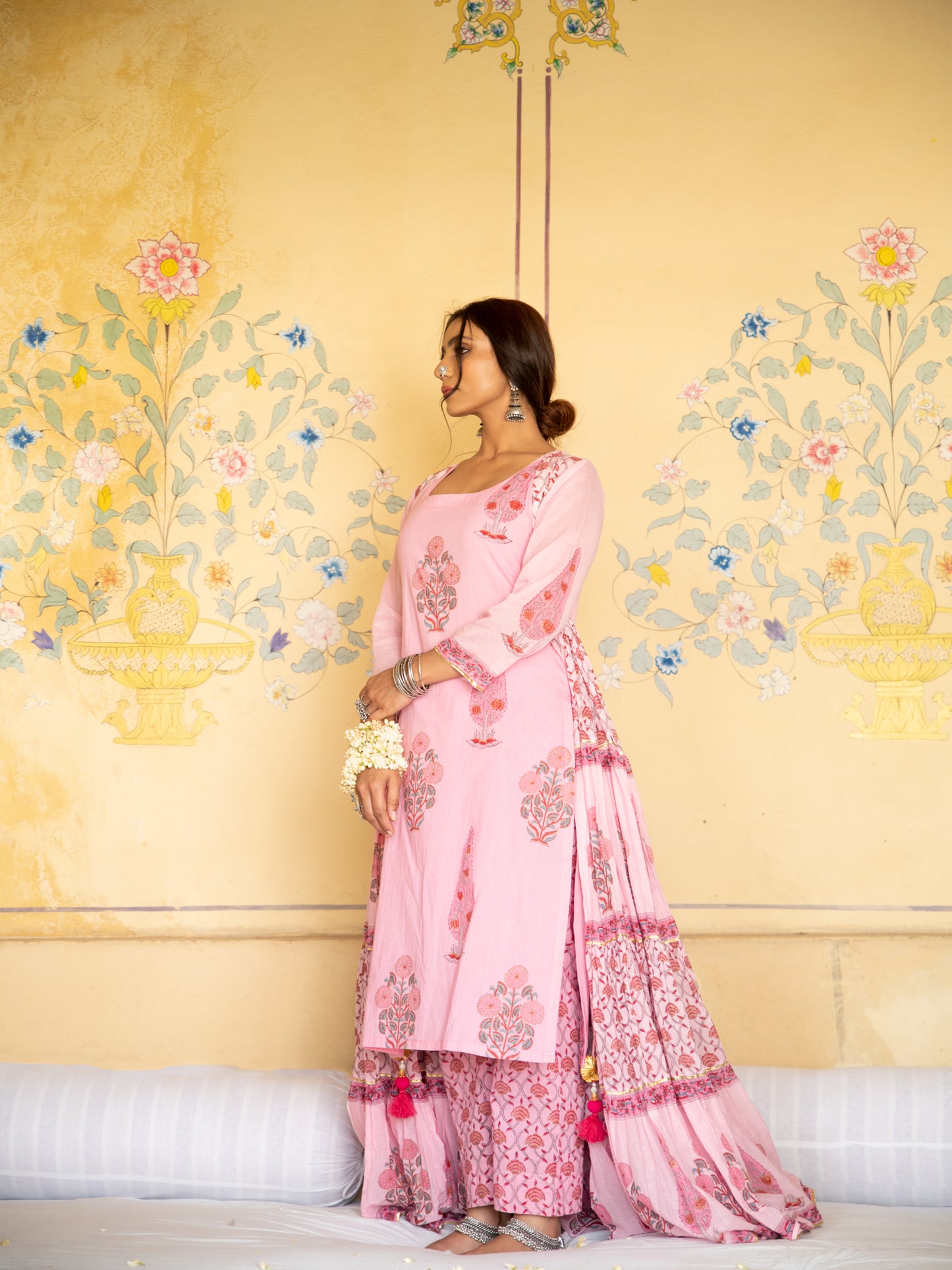 Chandni Gulaab Mughal Baagh Jacket Set