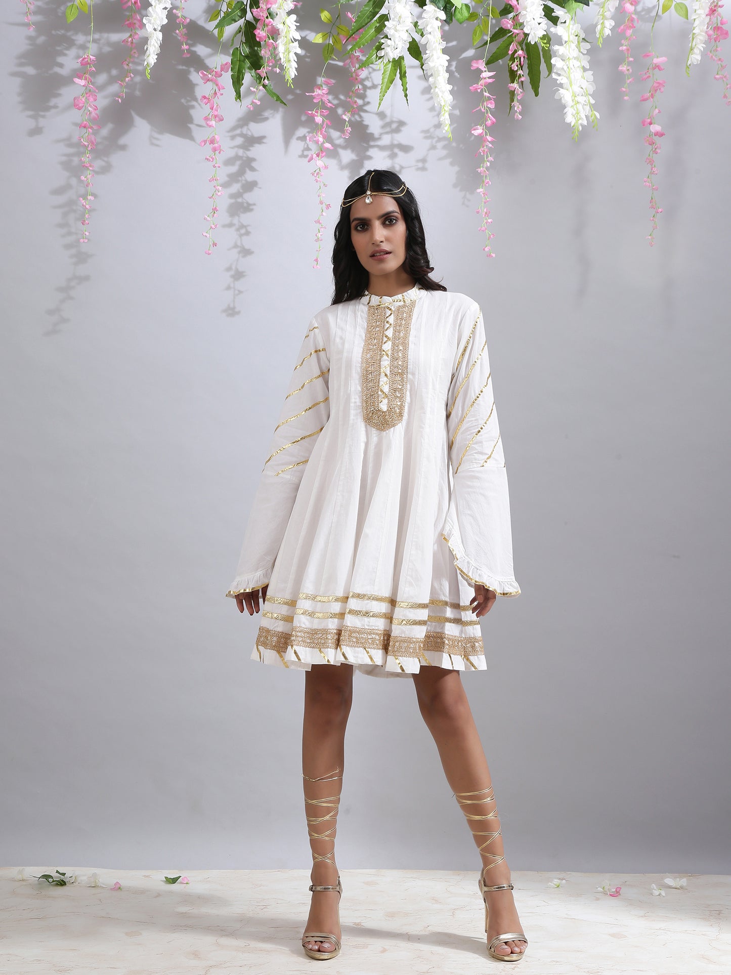 Nadia ivory tunic