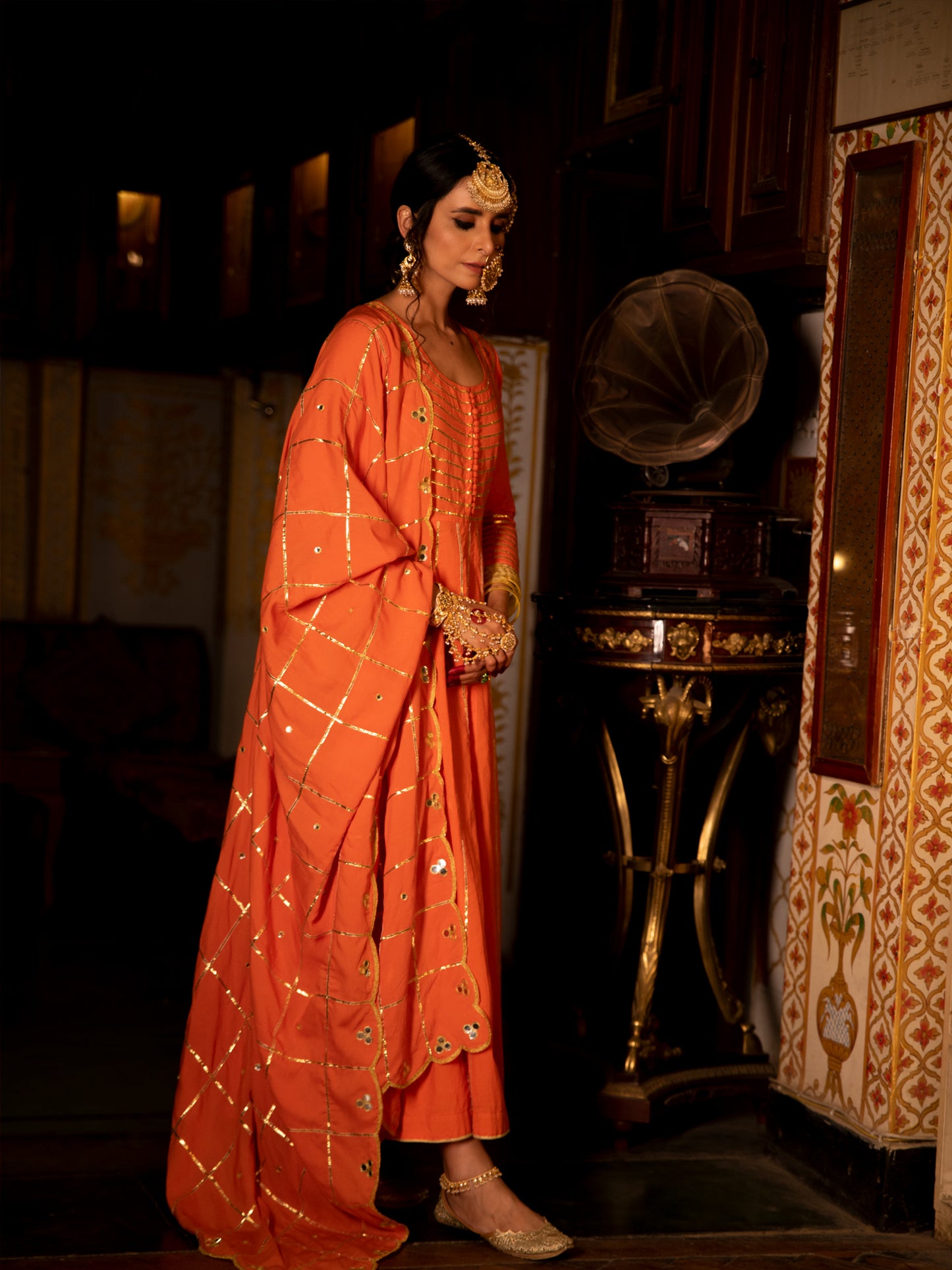 Falak Cotton Kalidaar Farshi Set