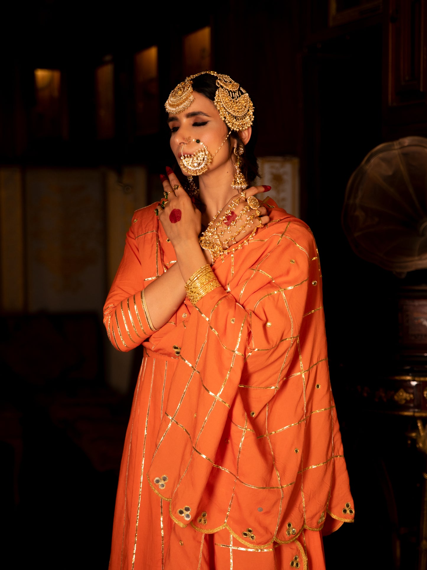 Falak Cotton Kalidaar Farshi Set