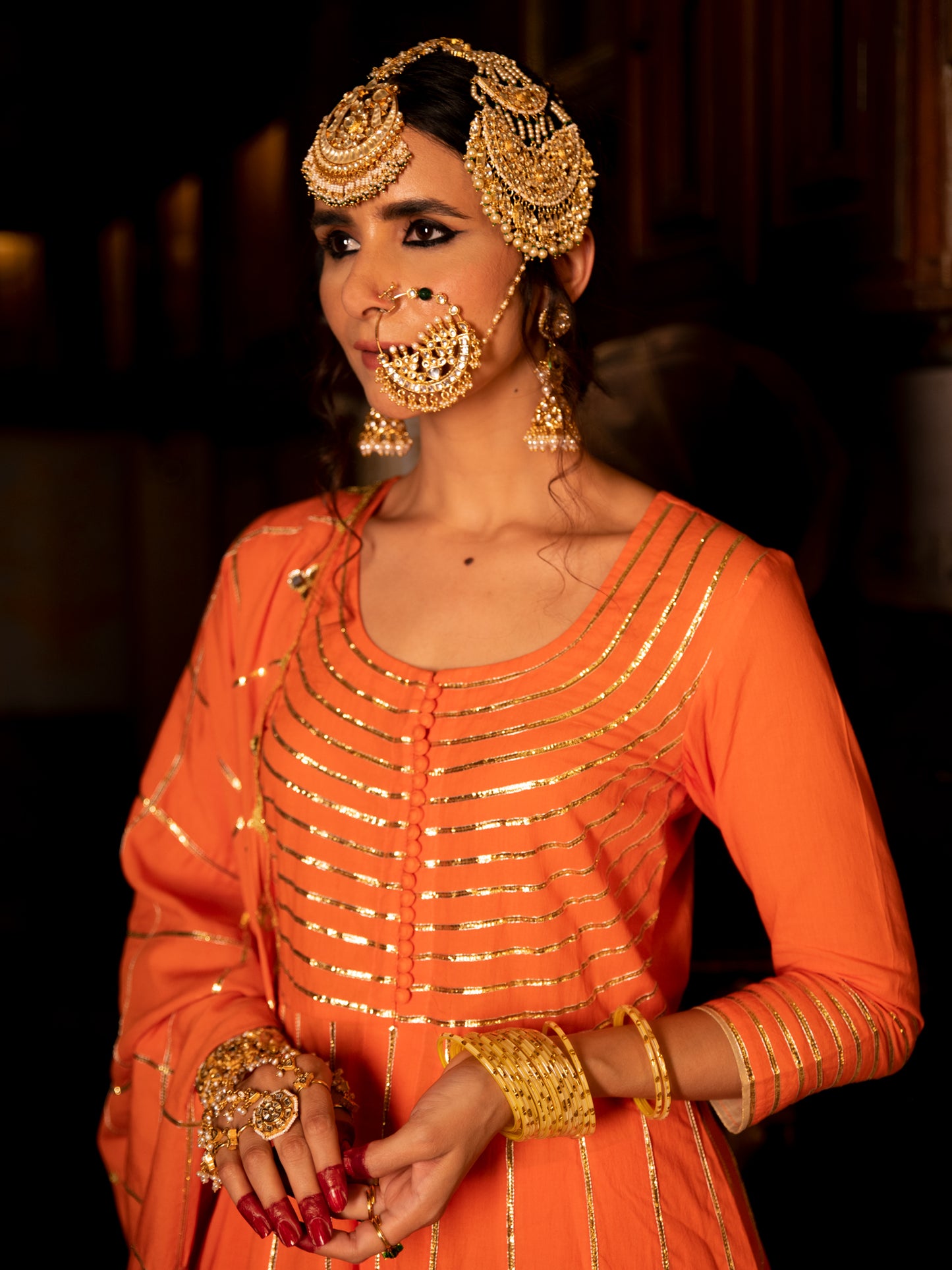 Falak Cotton Kalidaar Farshi Set