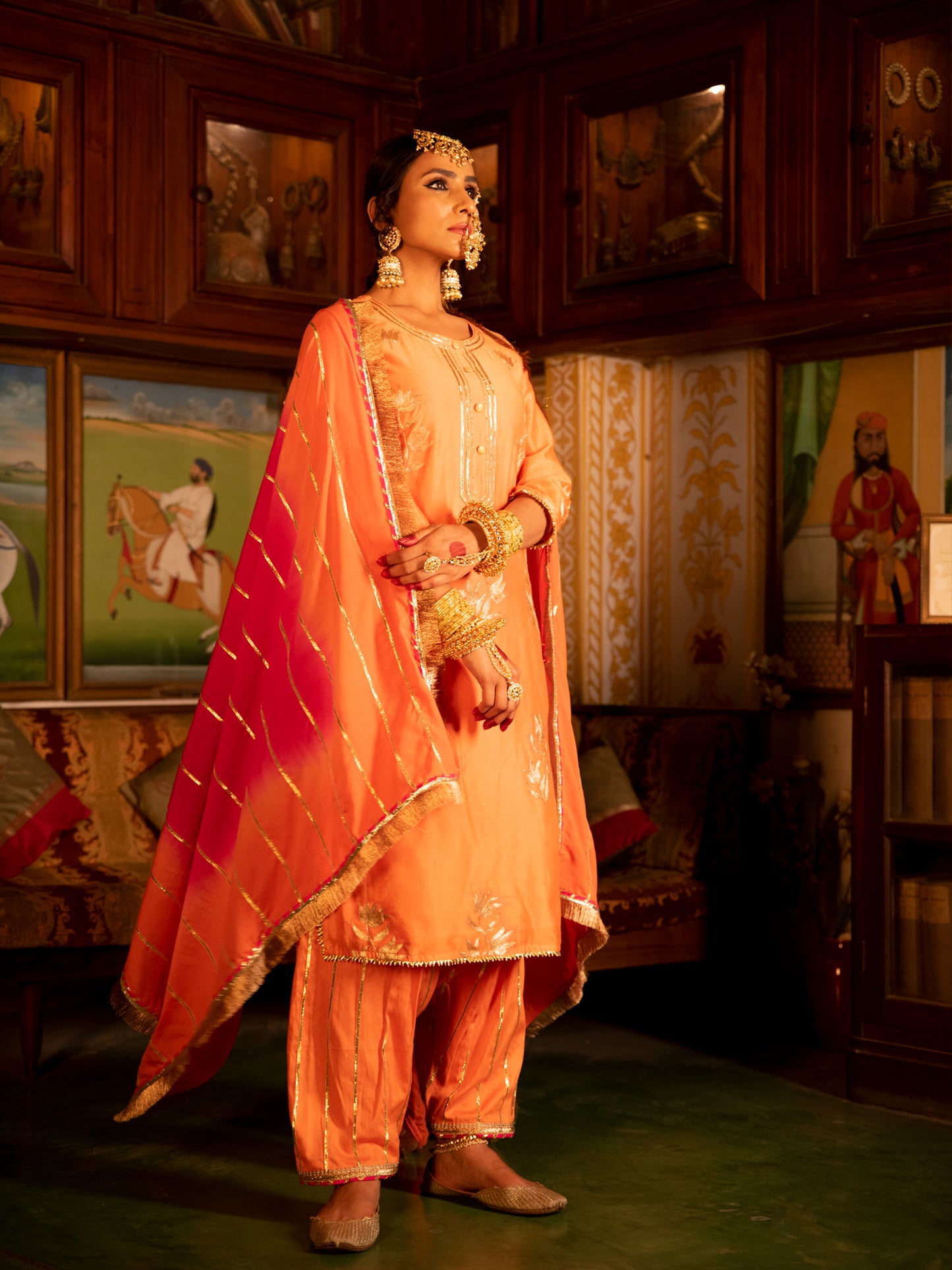 Ulfat Chanderi Silk Kurta Salwar Set
