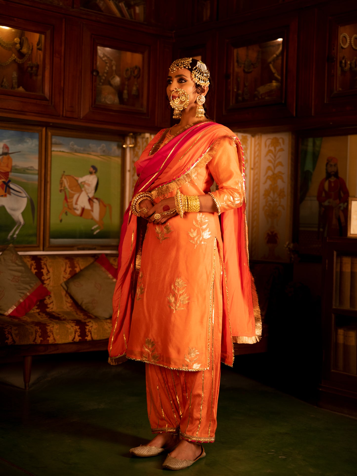 Ulfat Chanderi Silk Kurta Salwar Set