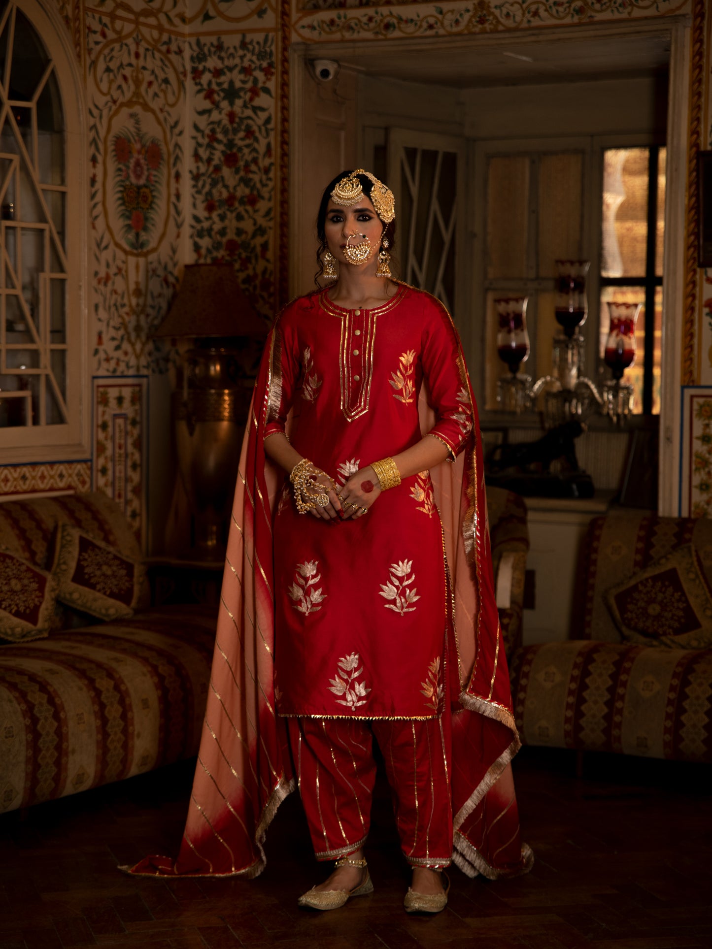 Ulfat Gulaal Chanderi Silk Kurta Salwar Set