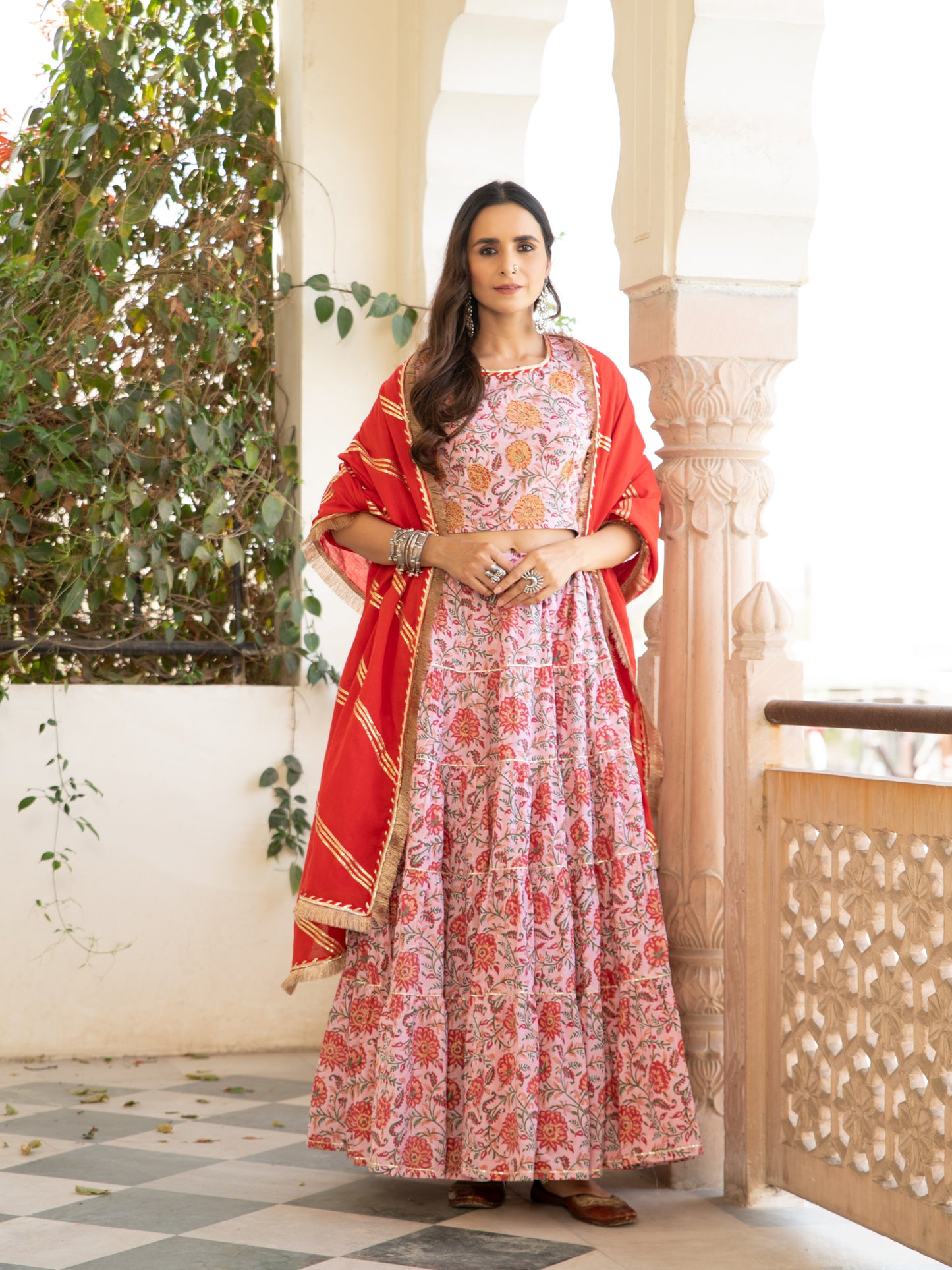 Chaand Inaya Gudhal Skirt Set RTS