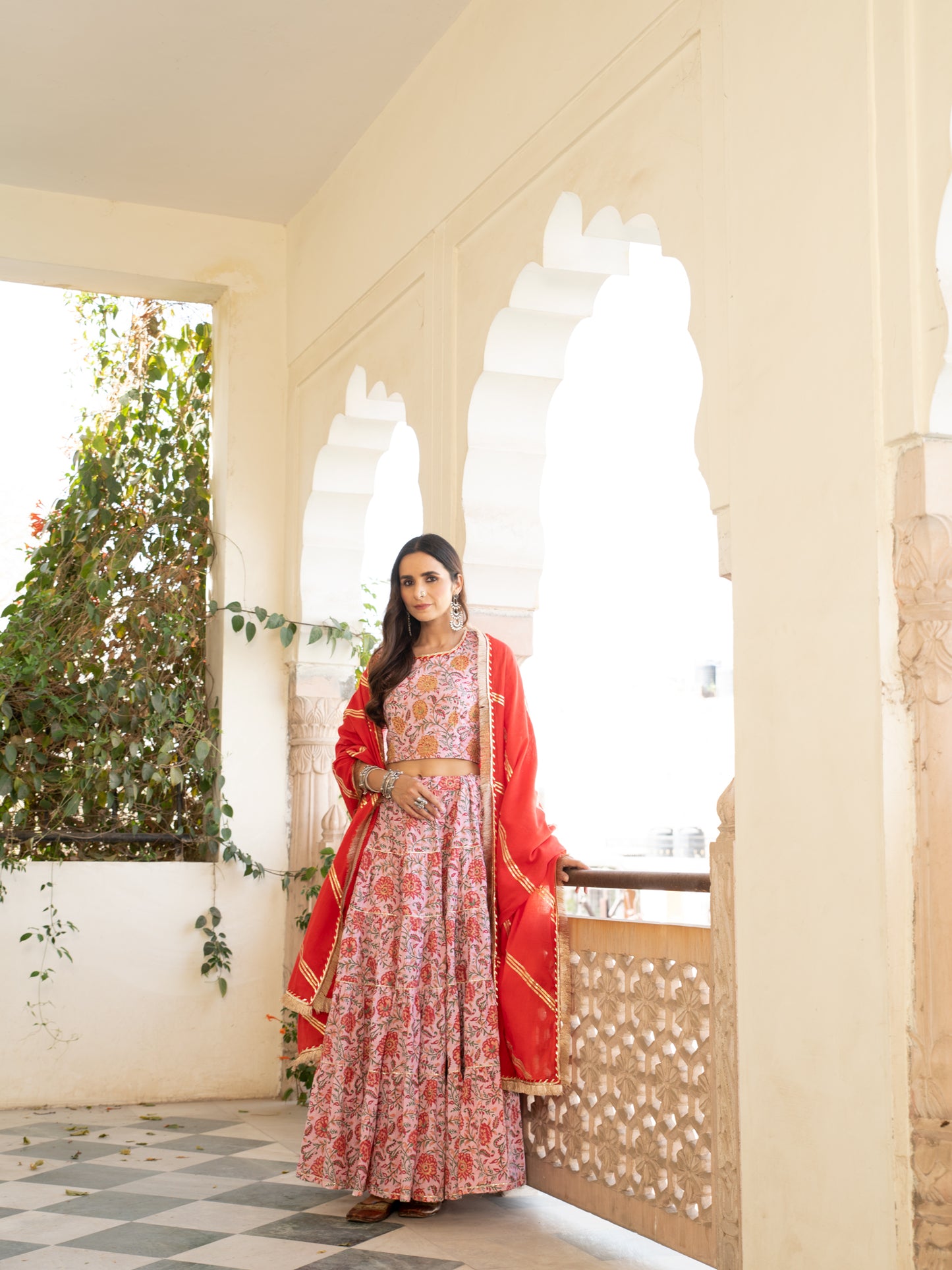 Chaand Inaya Gudhal Skirt Set RTS