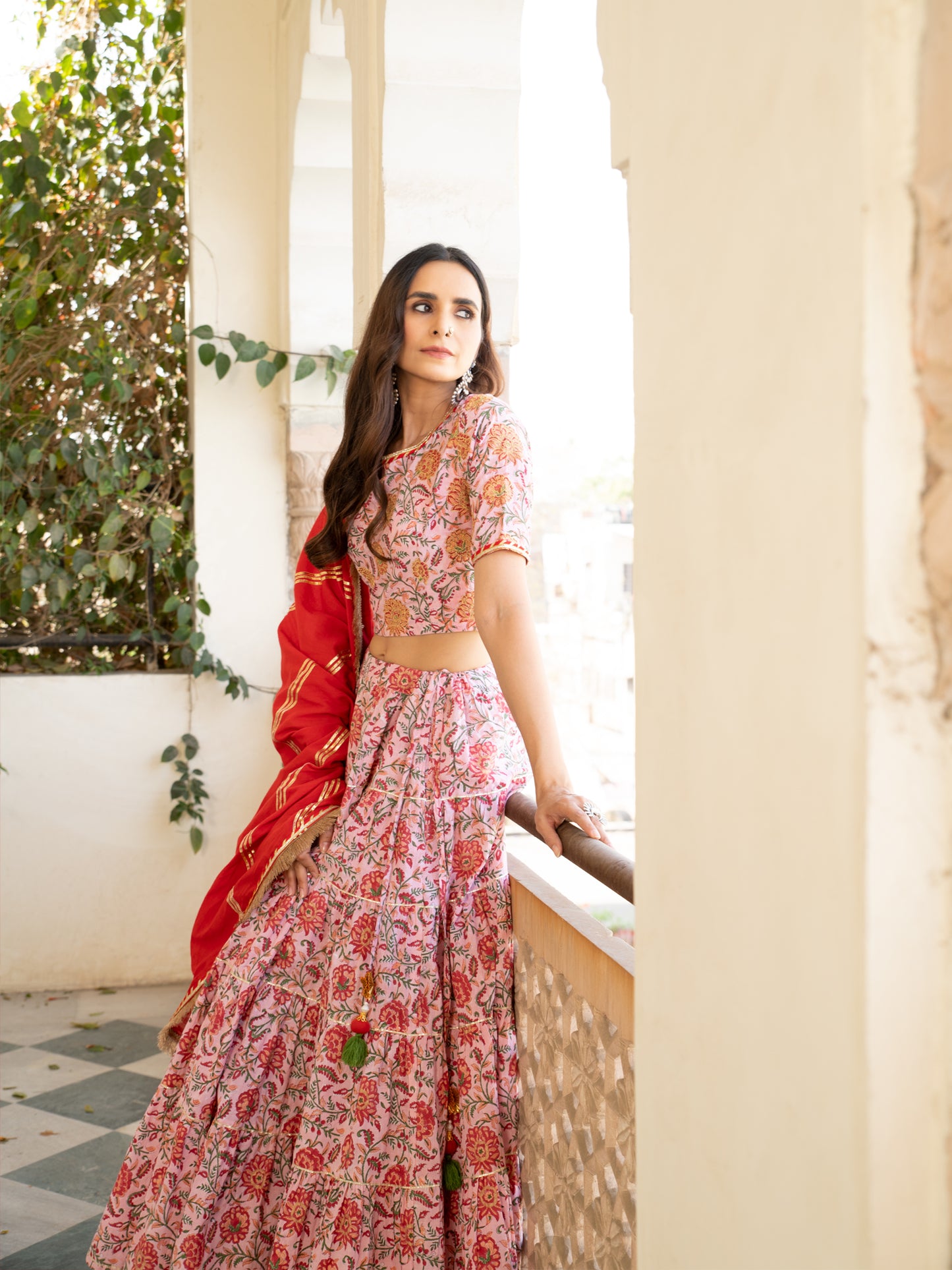 Chaand Inaya Gudhal Skirt Set RTS