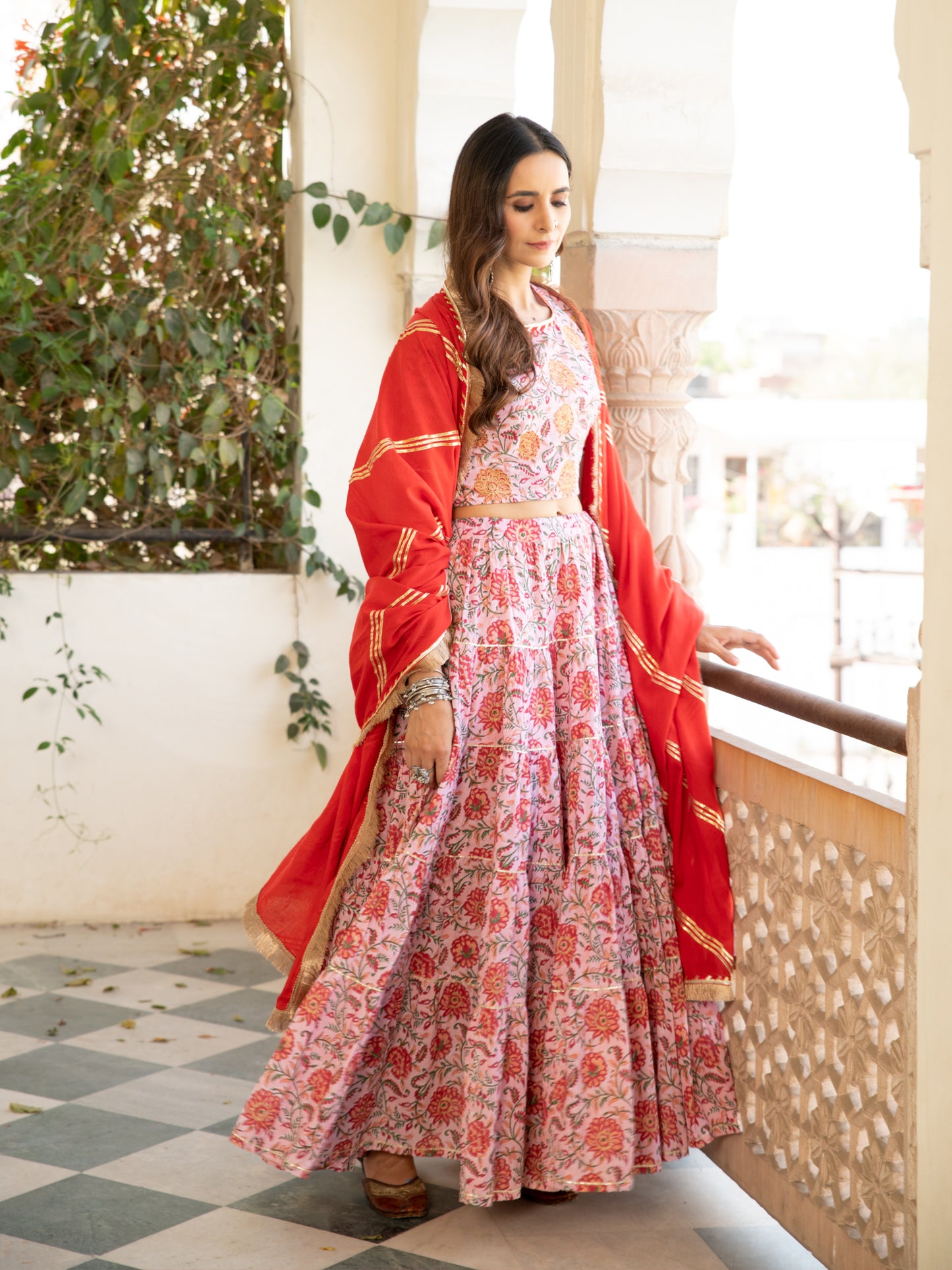 Chaand Inaya Gudhal Skirt Set RTS