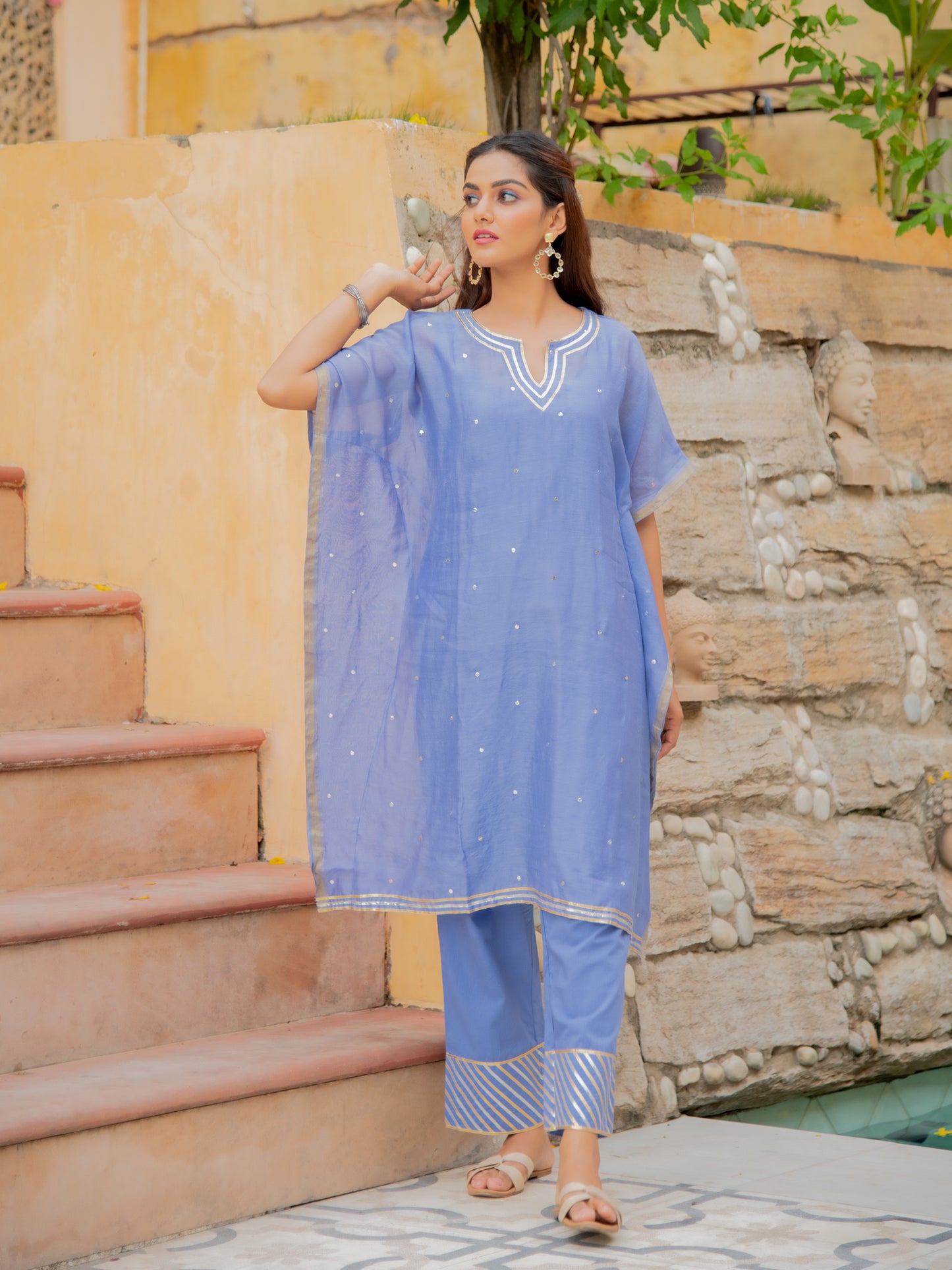 Neel Chanderi Kaftan