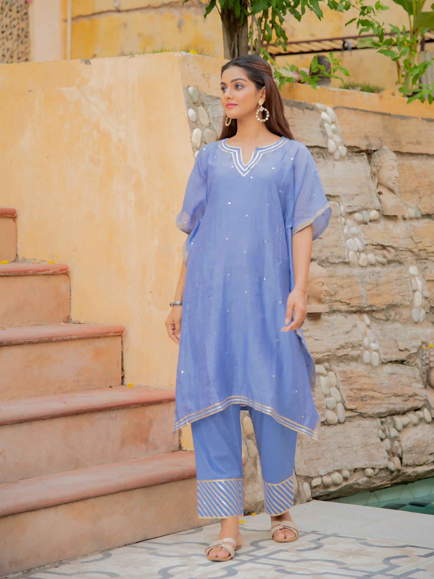 Neel Chanderi Kaftan
