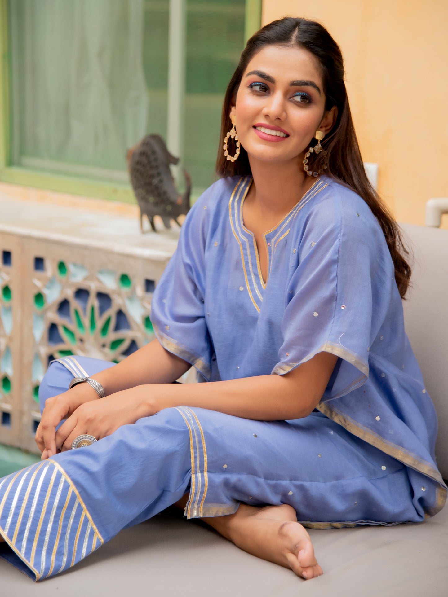 Neel Chanderi Kaftan