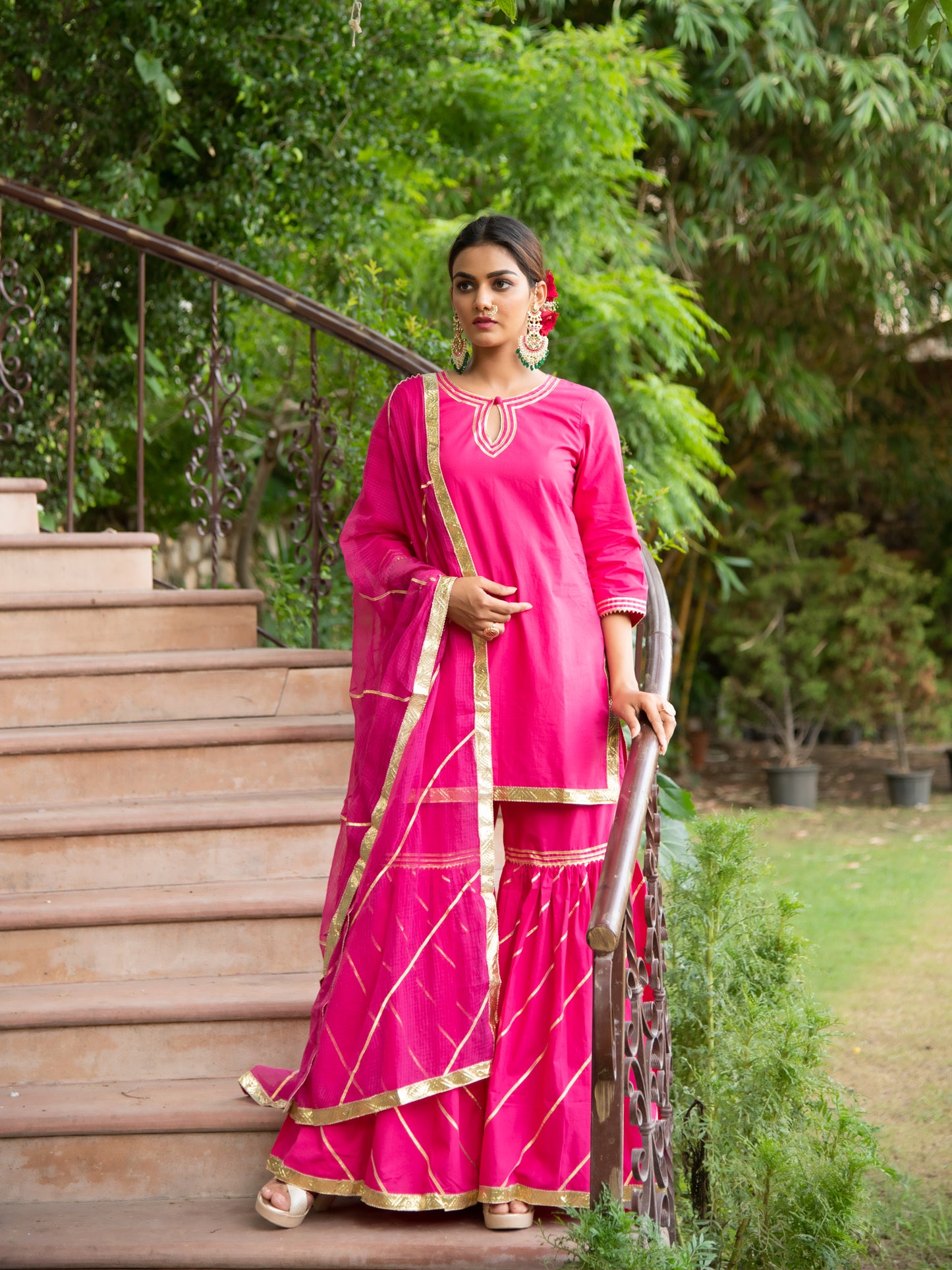 Sindoori Sharara Set