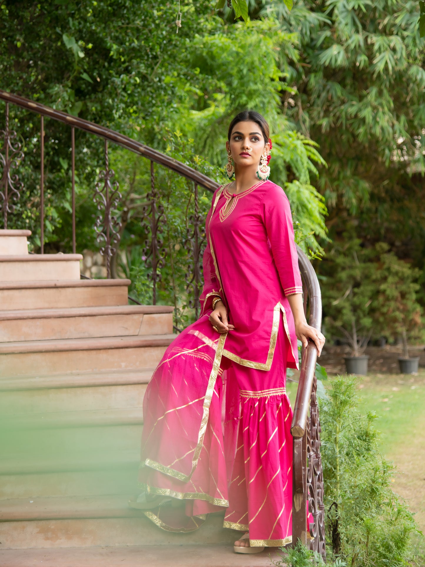 Sindoori Sharara Set