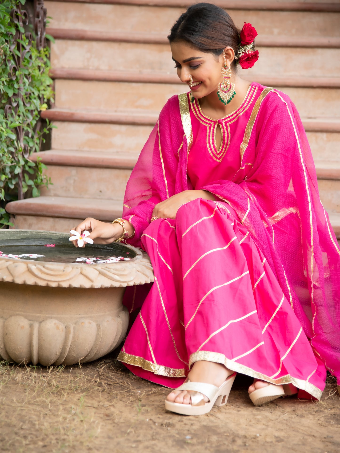 Sindoori Sharara Set