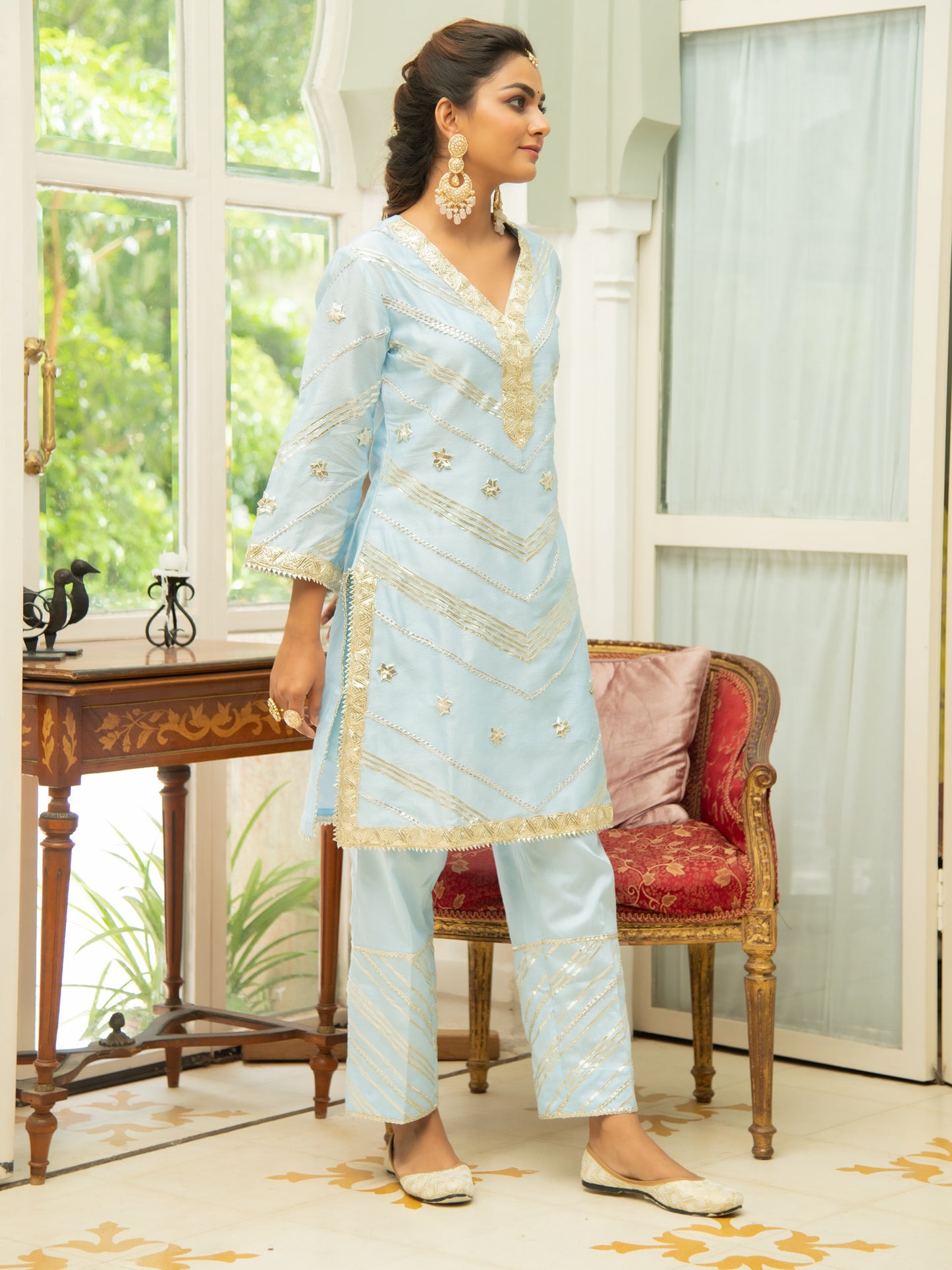 Noor Amber Gota Work Set RTS