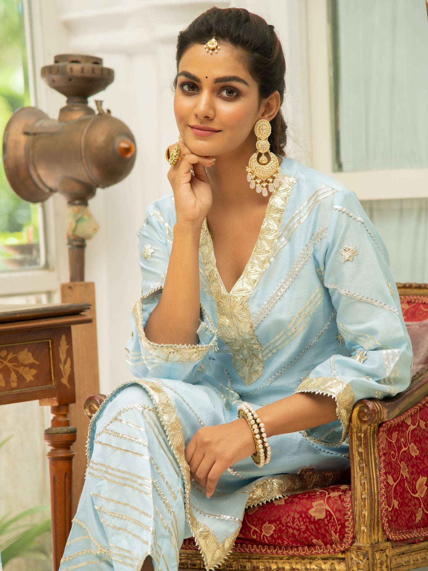 Noor Amber Gota Work Set RTS