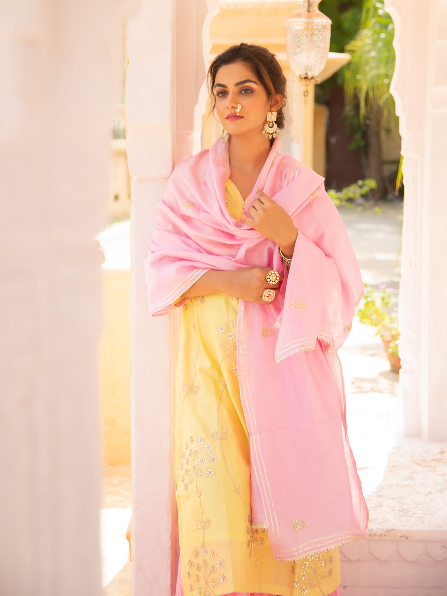 Noor Haldi Gulaab Sharara Set