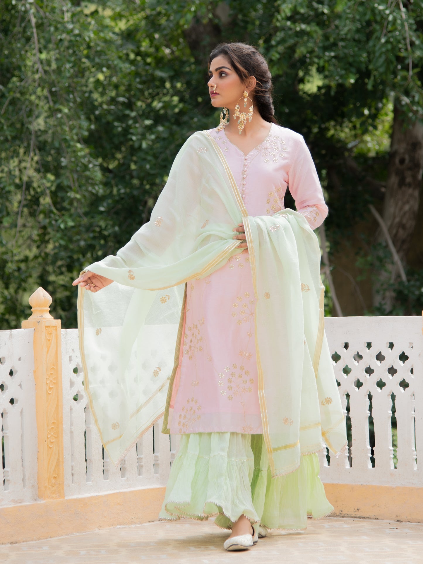 Noor Harita Gulaab Sharara Set
