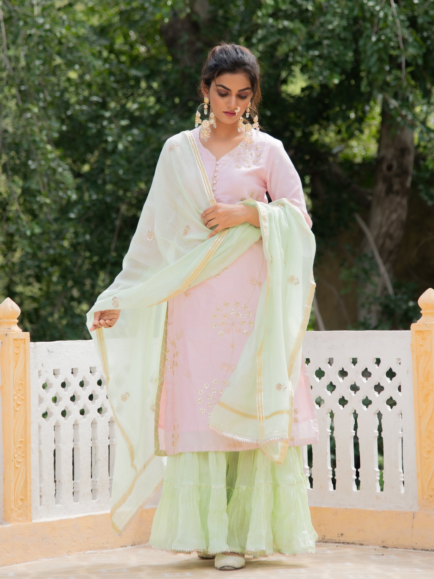 Noor Harita Gulaab Sharara Set