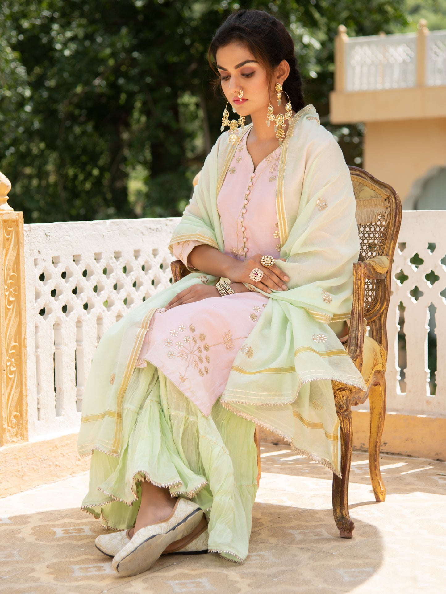 Noor Harita Gulaab Sharara Set