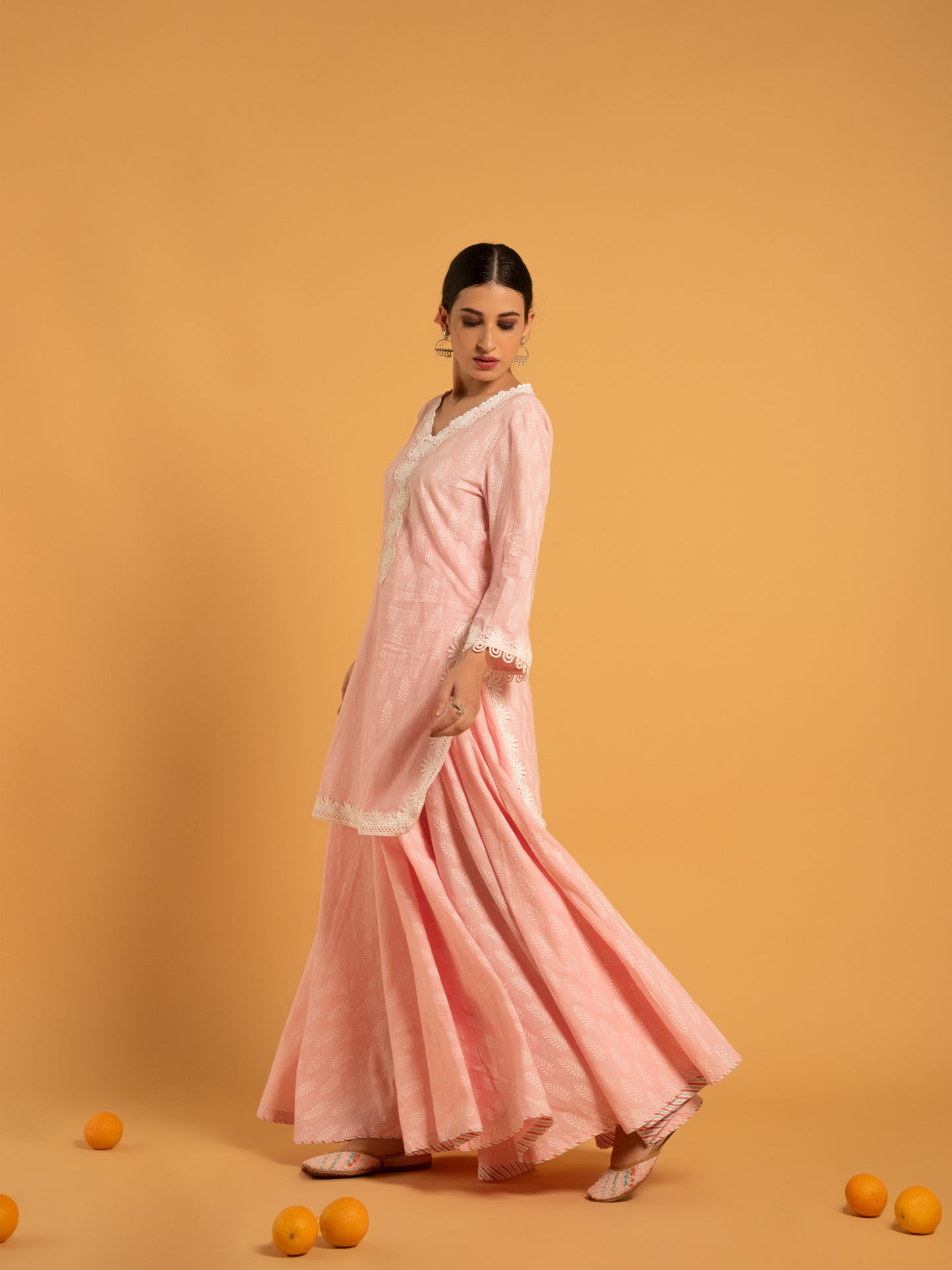 Mandakini Kurta Flared Skirt Chanderi Dupatta
