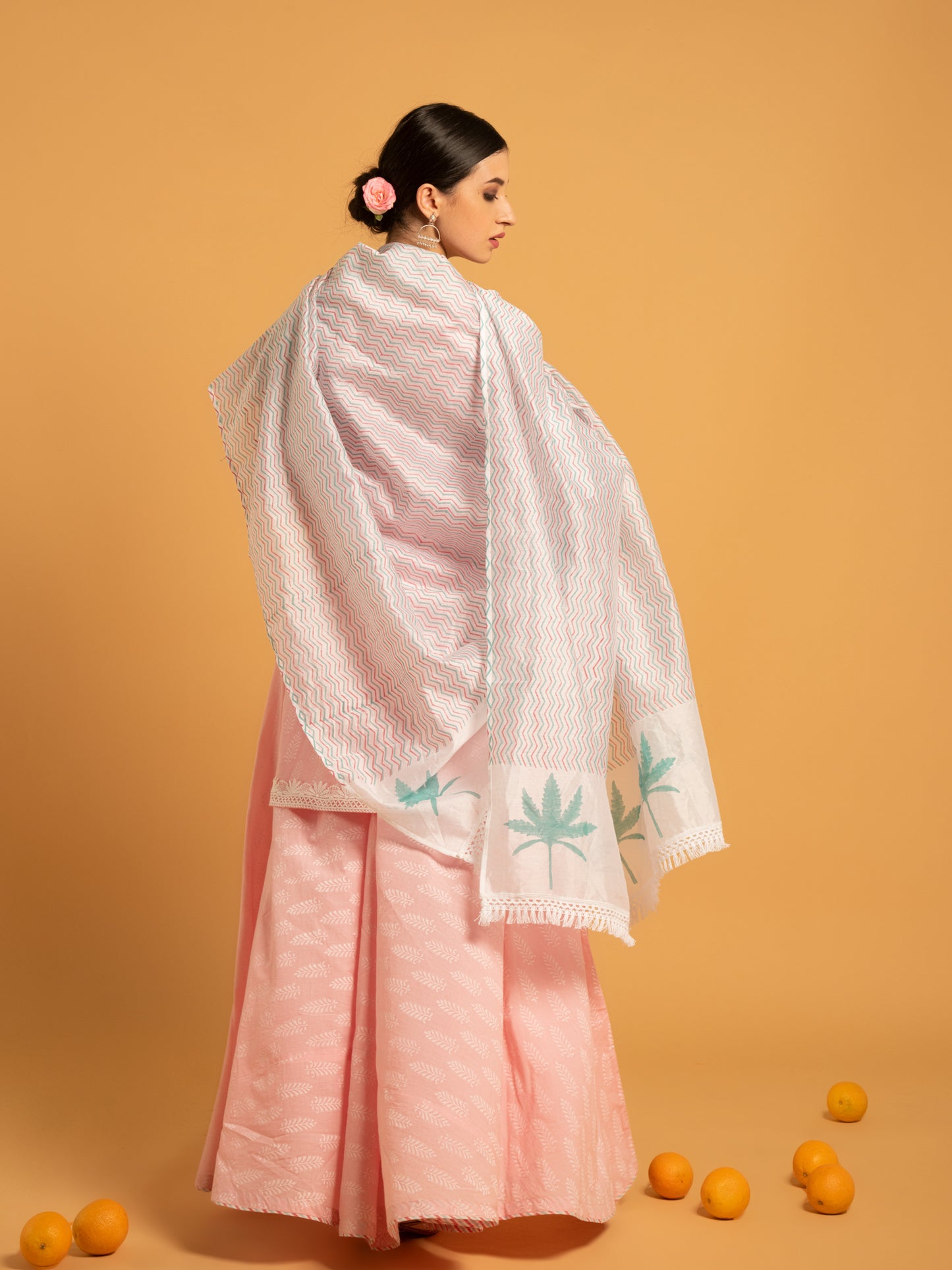 Mandakini Kurta Flared Skirt Chanderi Dupatta