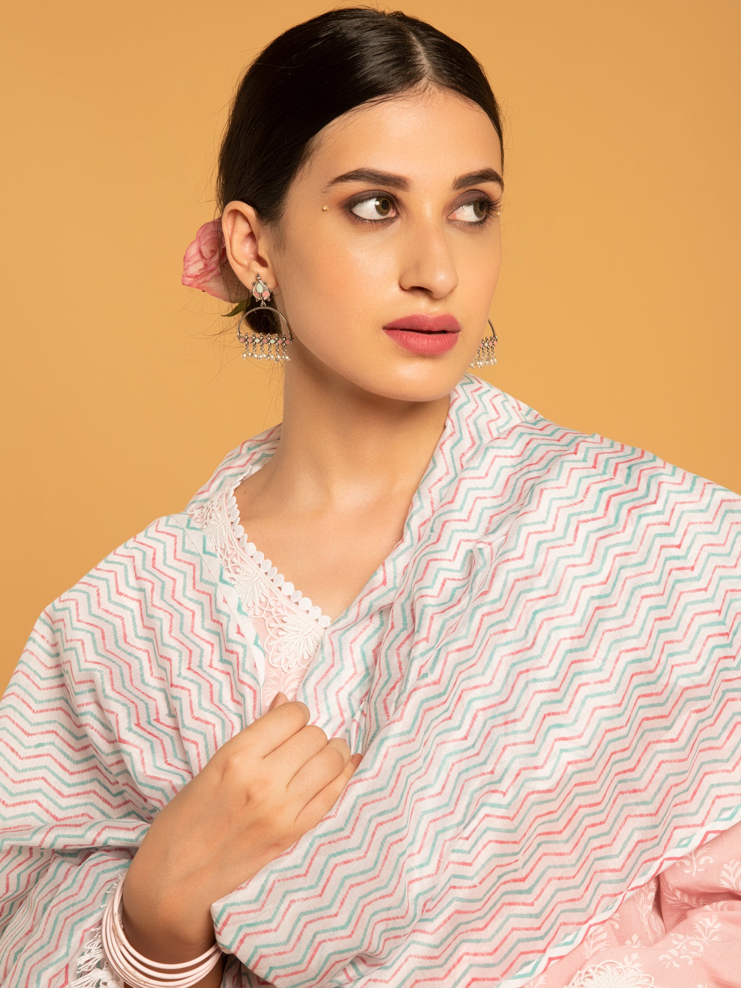 Mandakini Kurta Flared Skirt Chanderi Dupatta