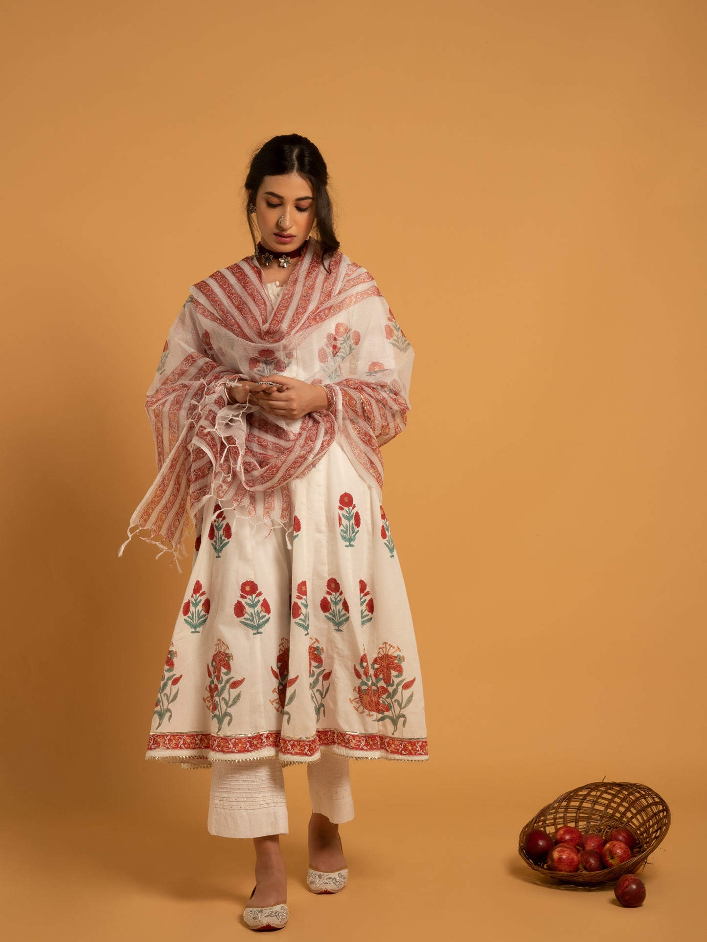 Gulaab Cotton Suit Kota Doria Dupatta