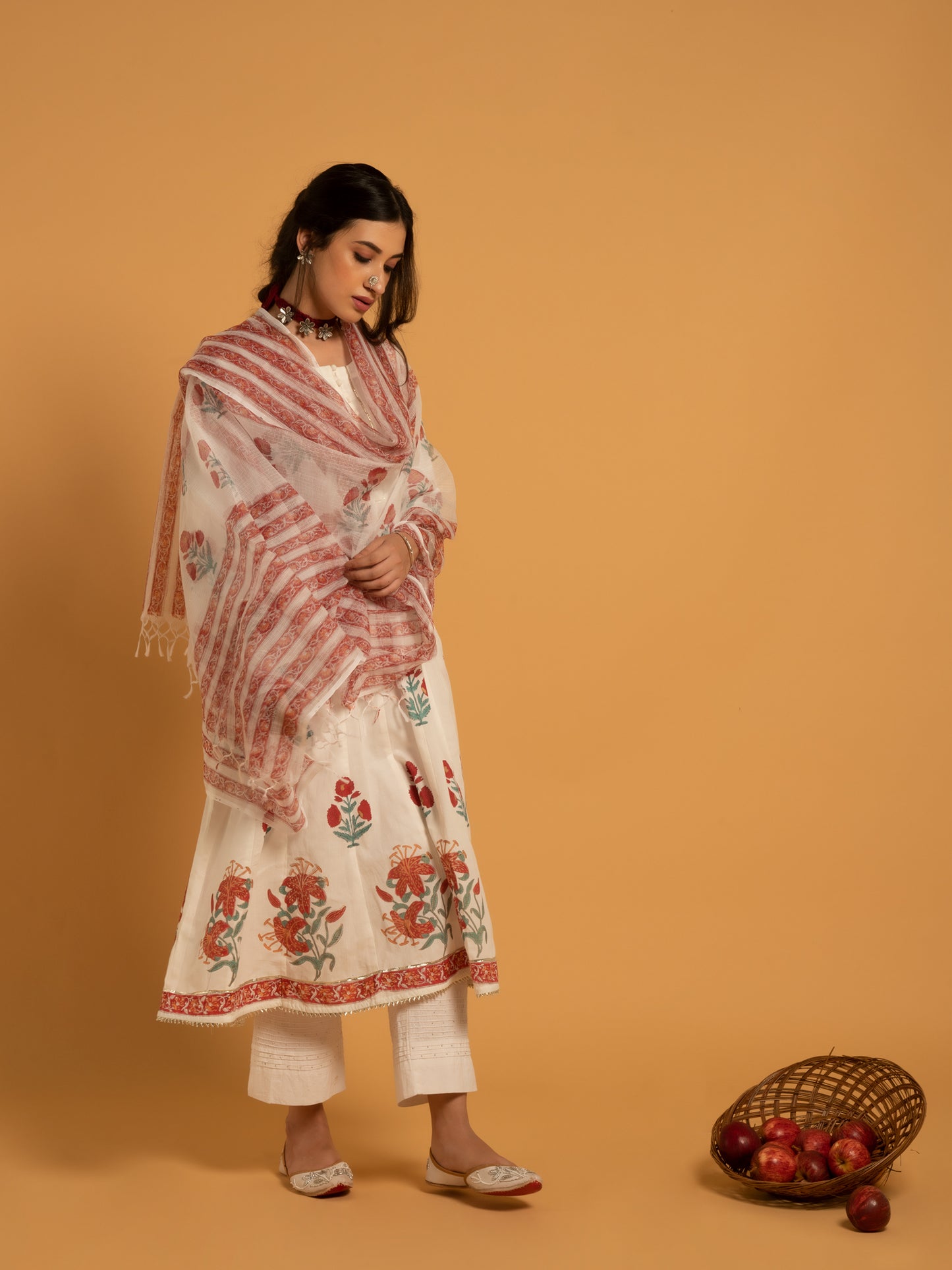 Gulaab Cotton Suit Kota Doria Dupatta