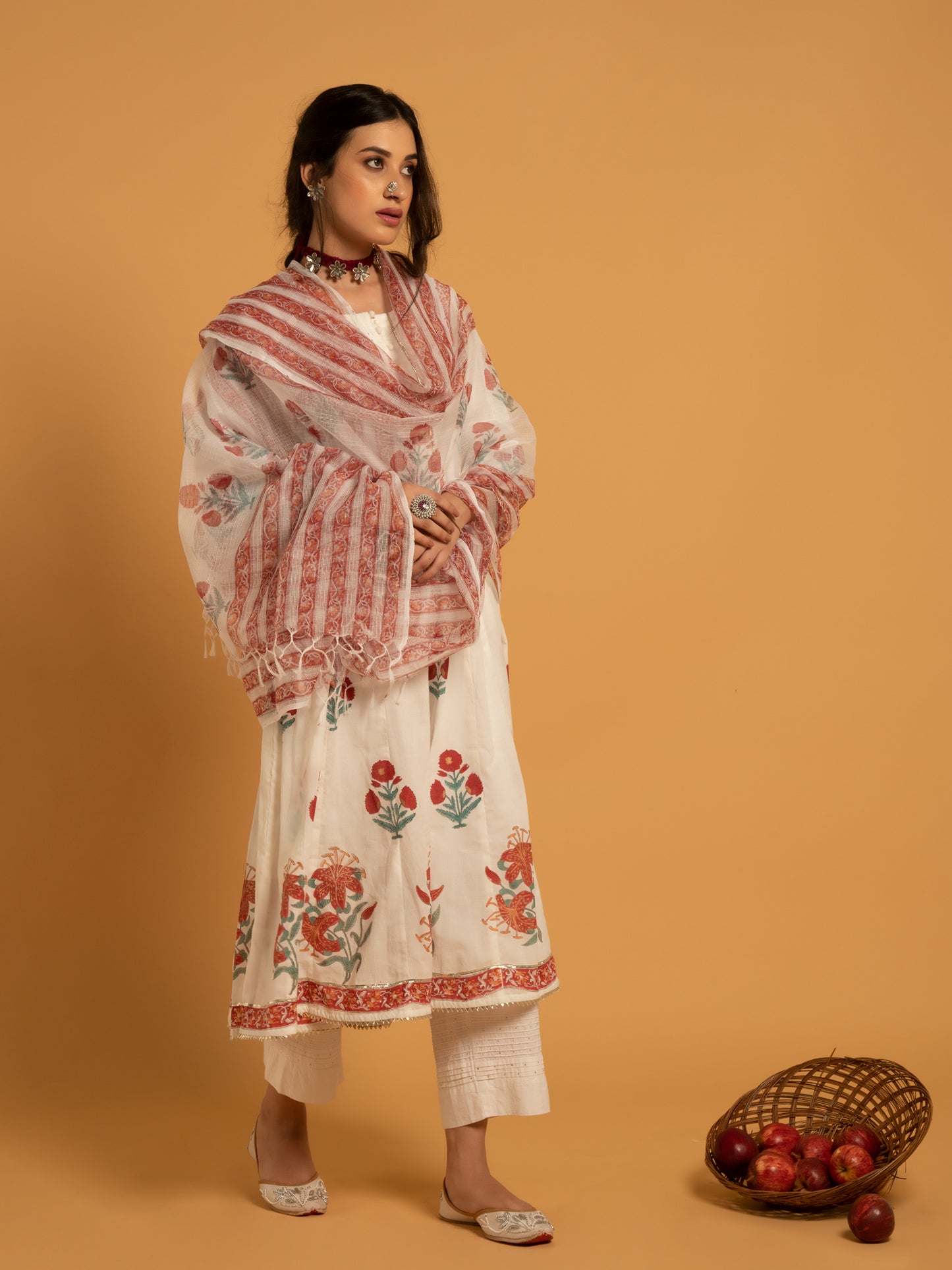 Gulaab Cotton Suit Kota Doria Dupatta