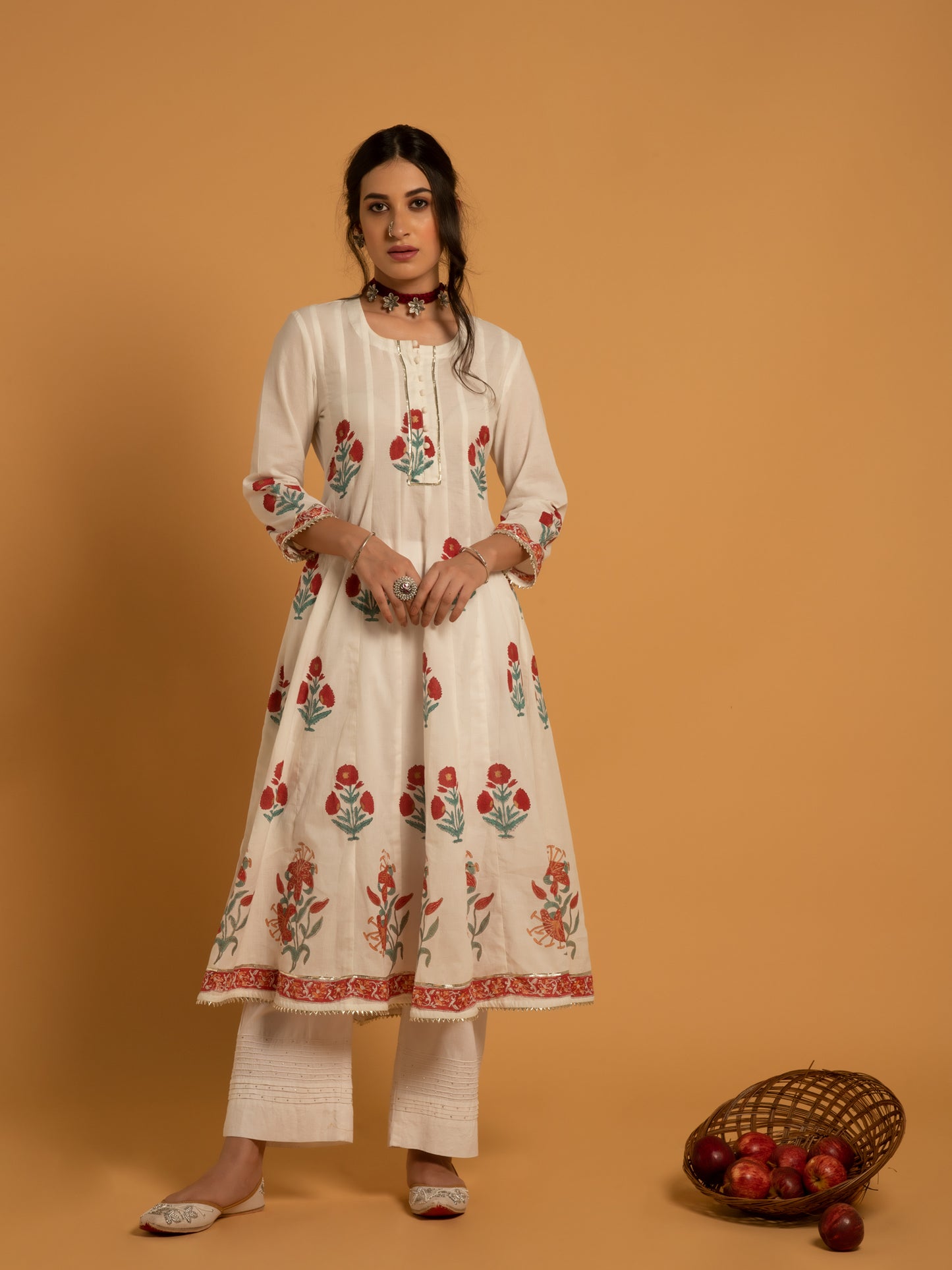 Gulaab Cotton Suit Kota Doria Dupatta