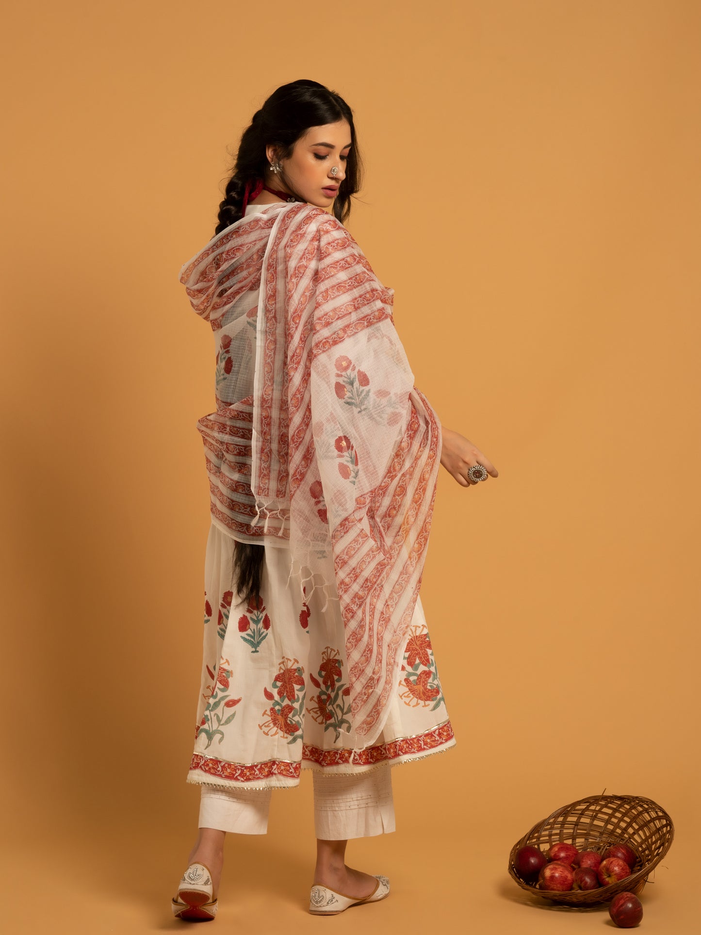 Gulaab Cotton Suit Kota Doria Dupatta