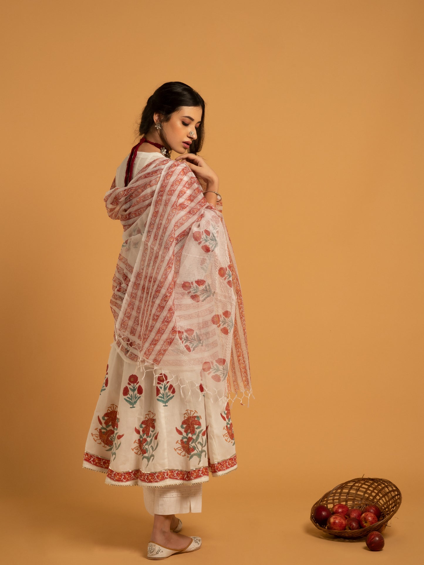 Gulaab Cotton Suit Kota Doria Dupatta
